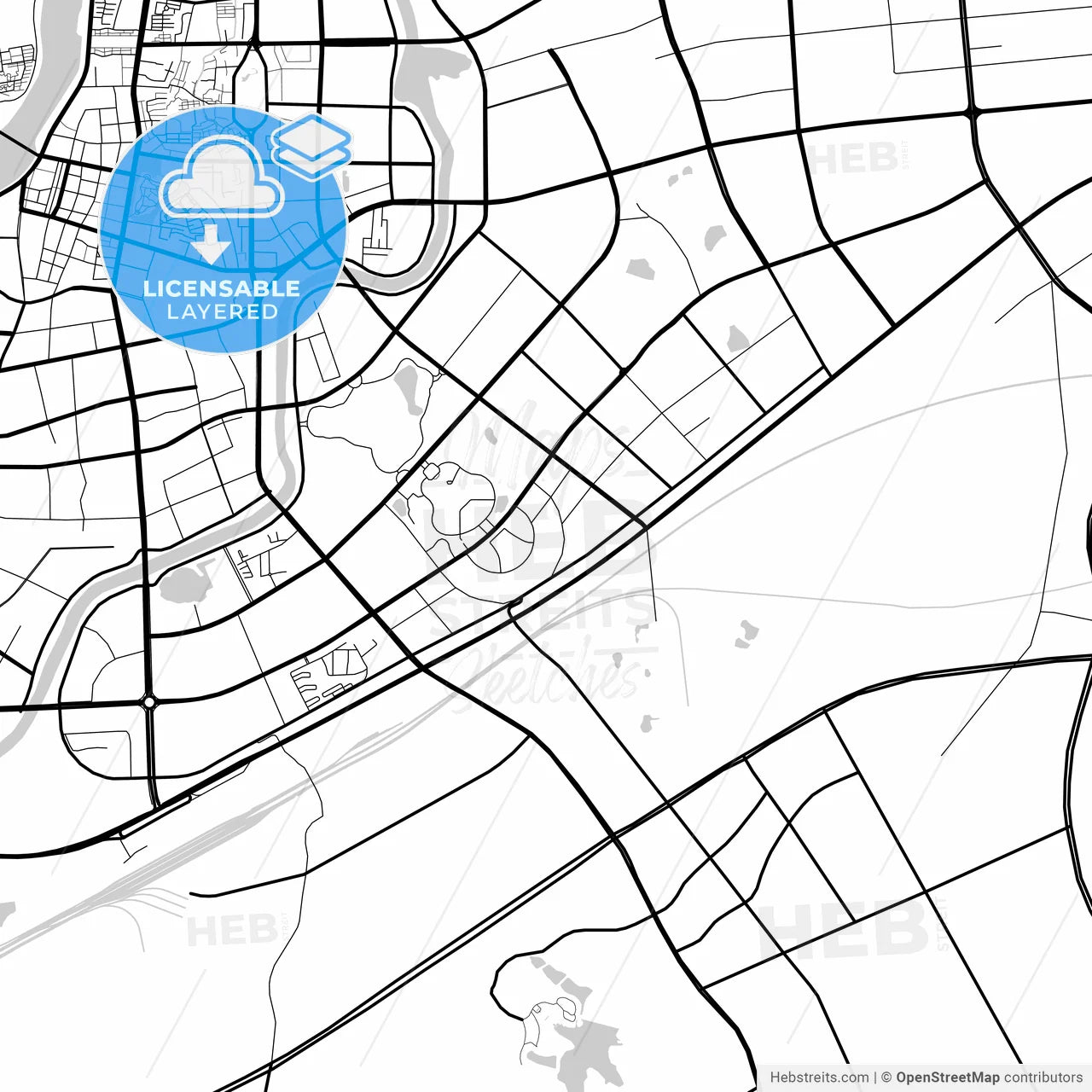 Layered PDF map of Lu an, Anhui, China