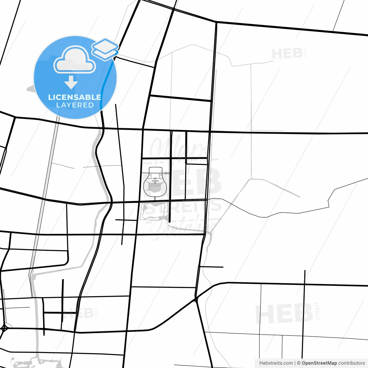 Layered PDF map of Pizhou, Jiangsu, China
