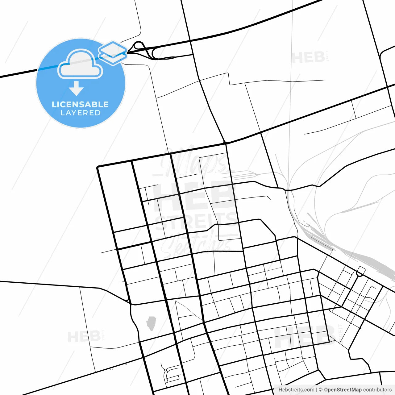 Layered PDF map of Suihua, Heilongjiang, China