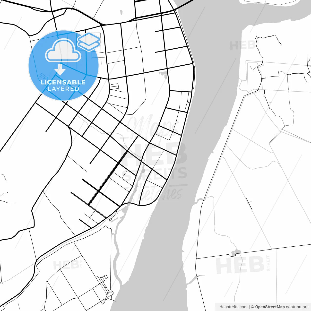 Layered PDF map of Dandong, Liaoning, China