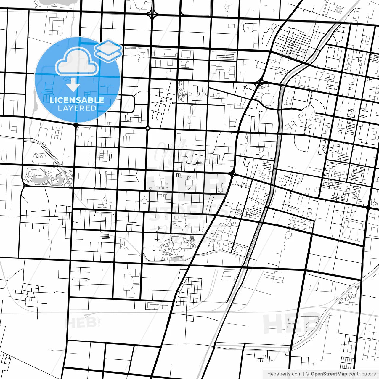 Layered PDF map of Puyang, Henan, China