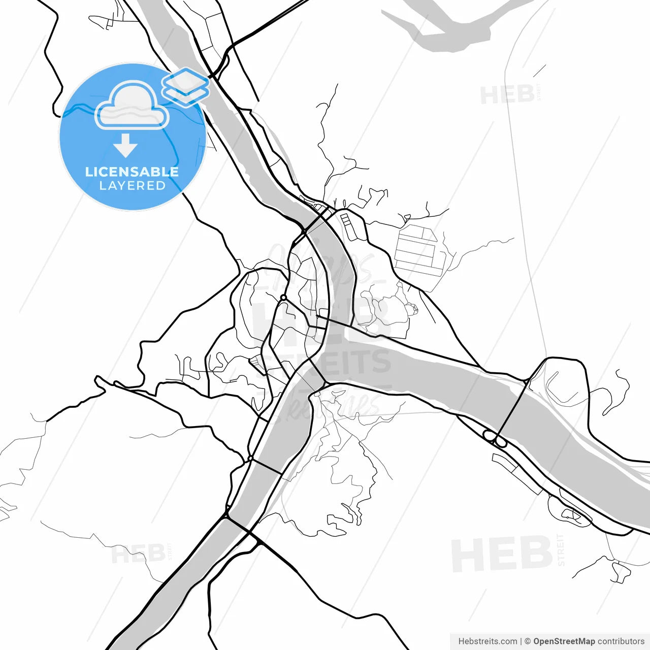 Layered PDF map of Nanping, Fujian, China