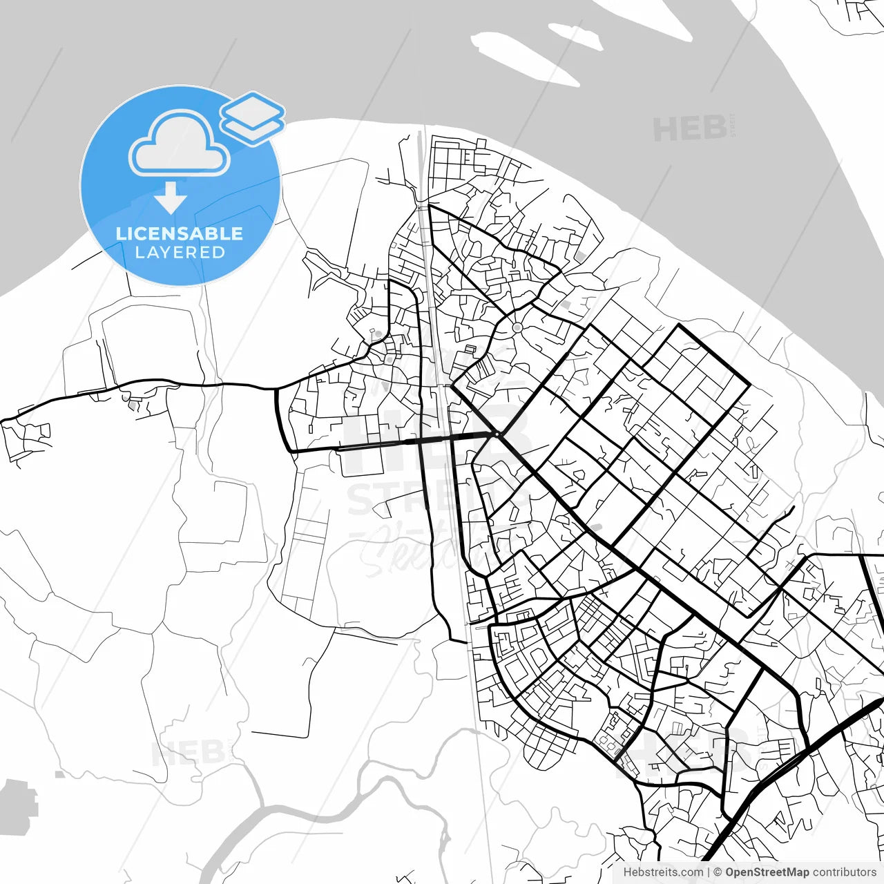 Layered PDF map of Mira-Bhayandar, Maharashtra, India