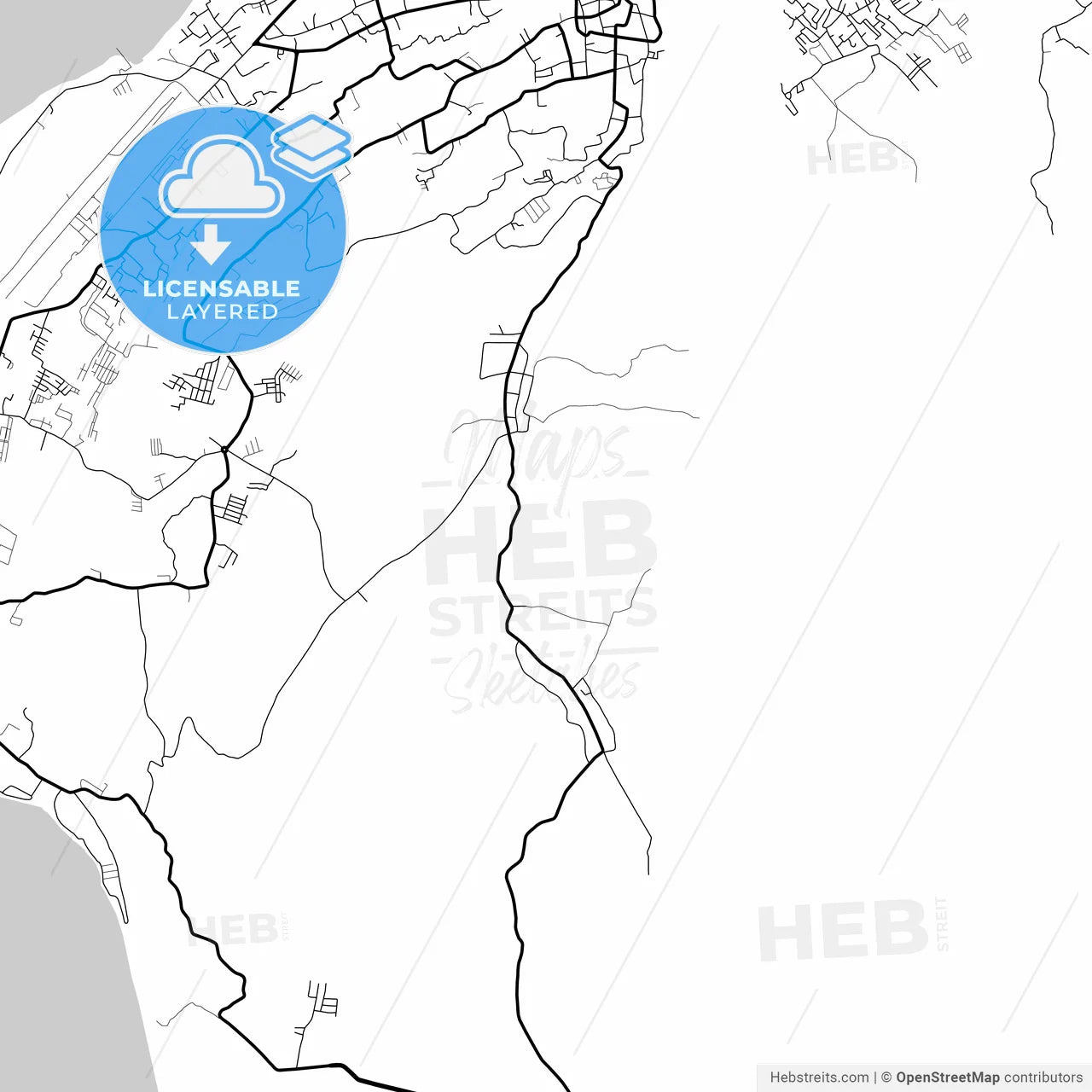 Layered PDF map of Baubau, Southeast Sulawesi, Indonesia