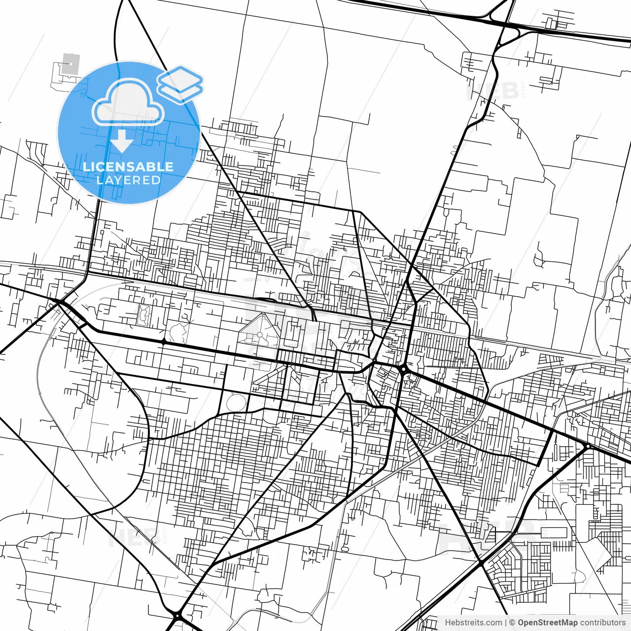Layered PDF map of Sheikhupura, Punjab, Pakistan