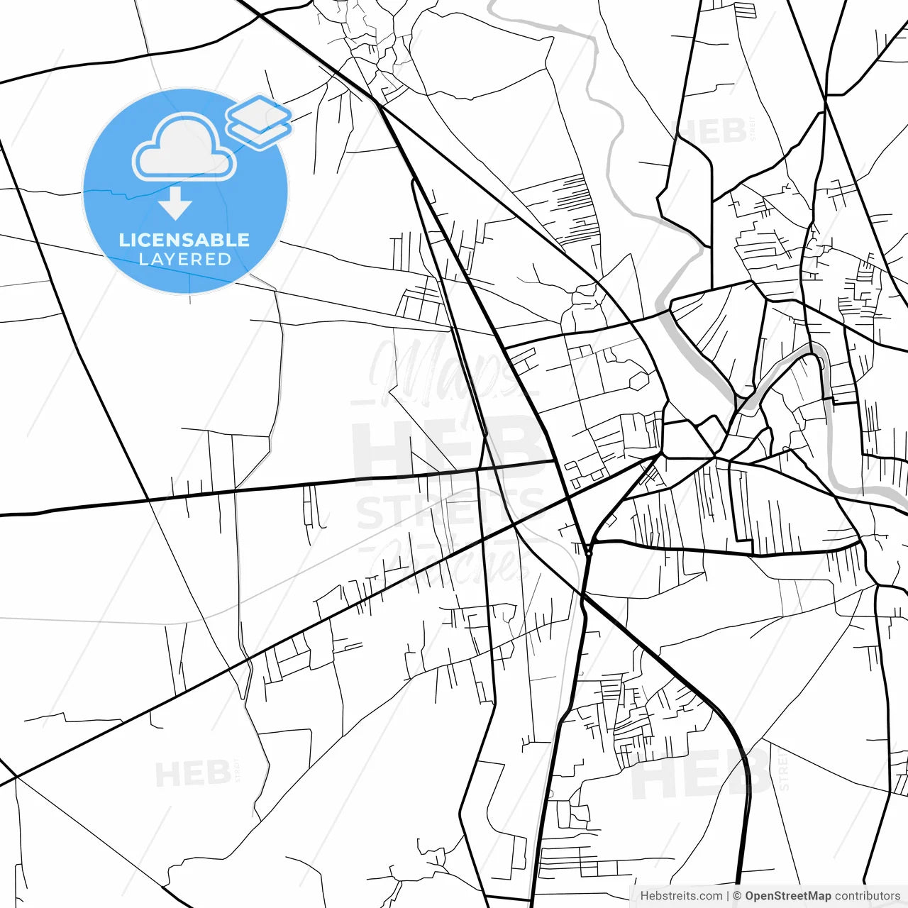 Layered PDF map of Mardan, Khyber Pakhtunkhwa, Pakistan