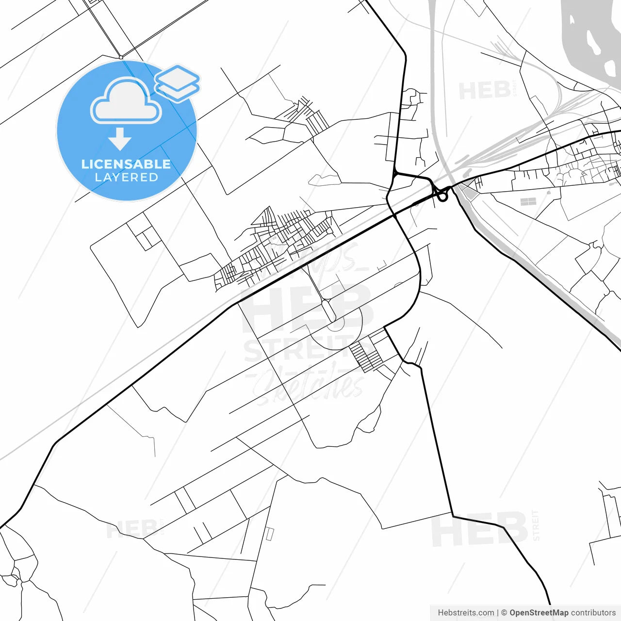 Layered PDF map of Kotri, Sindh, Pakistan