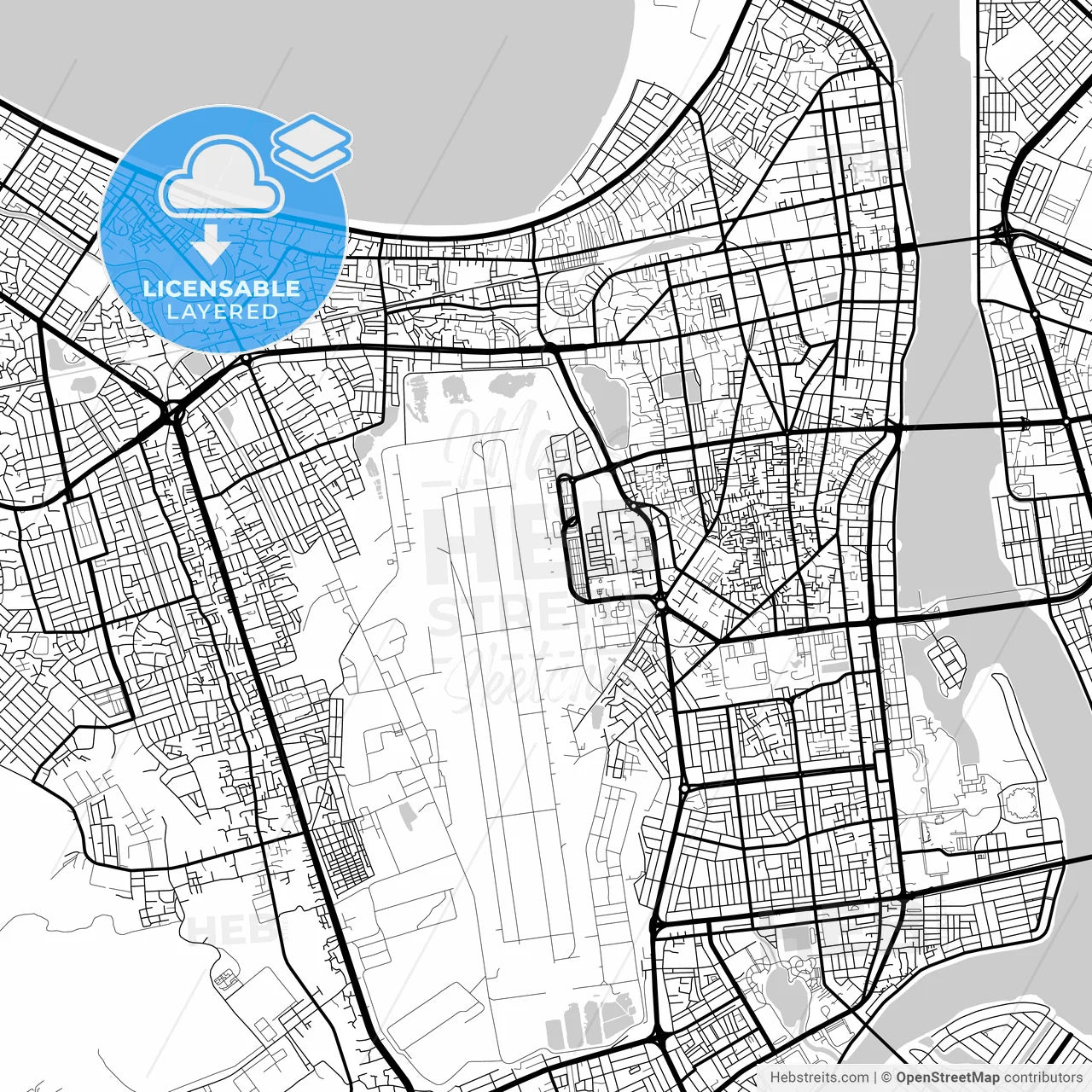 Layered PDF map of Da Nang, Quảng Nam–Đà Nẵng, Vietnam