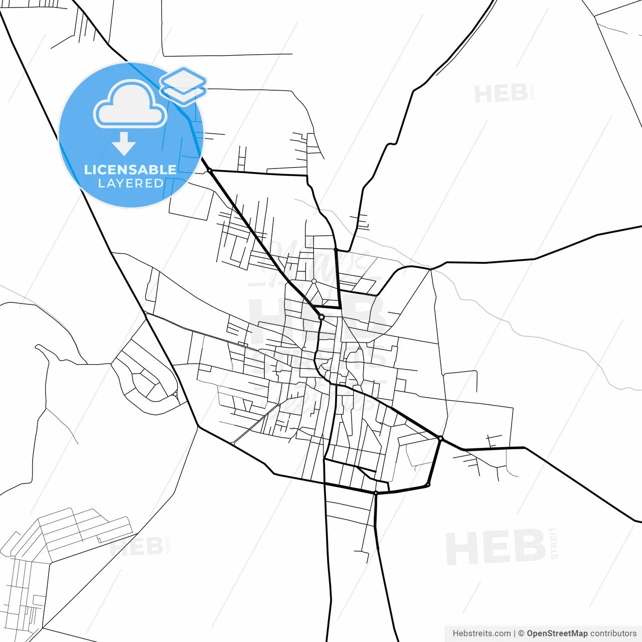 Layered PDF map of Al-Safira, Syria