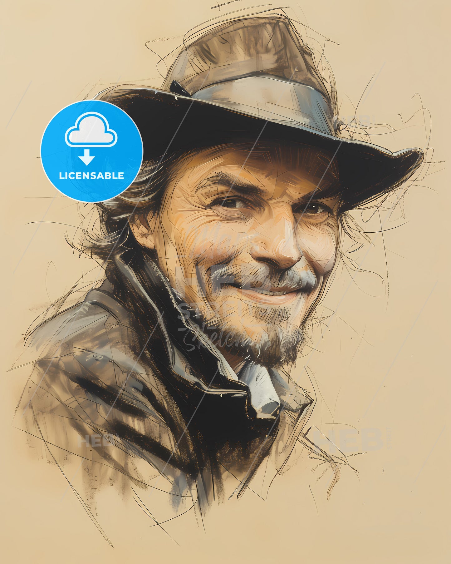 Robert, Filmer, 1588 - 1653, a man wearing a hat