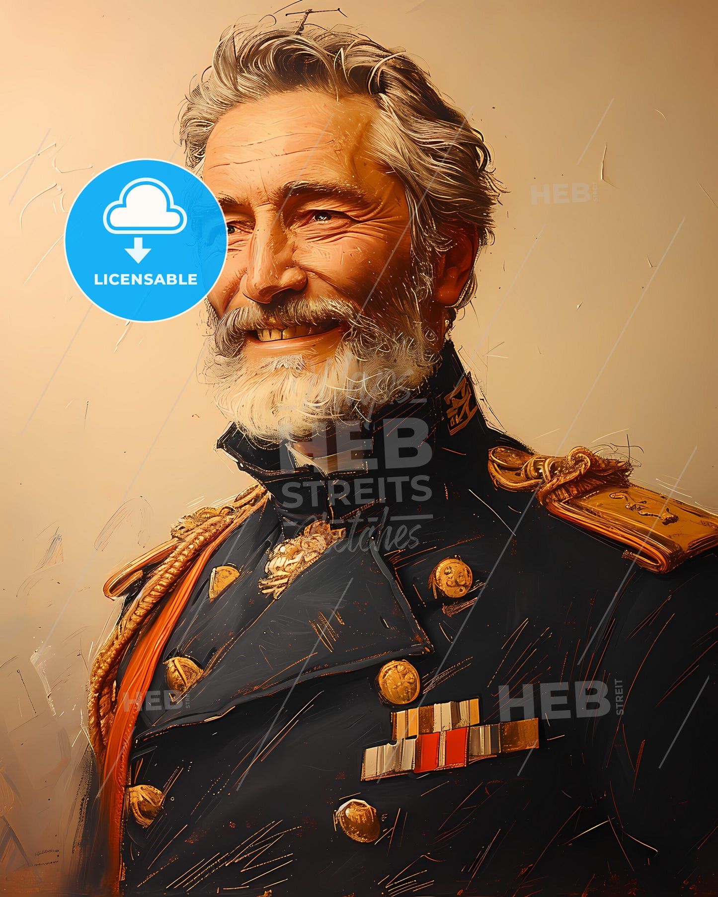 Admiral, Eduard von Capelle, 1855 - 1931, a man in a military uniform