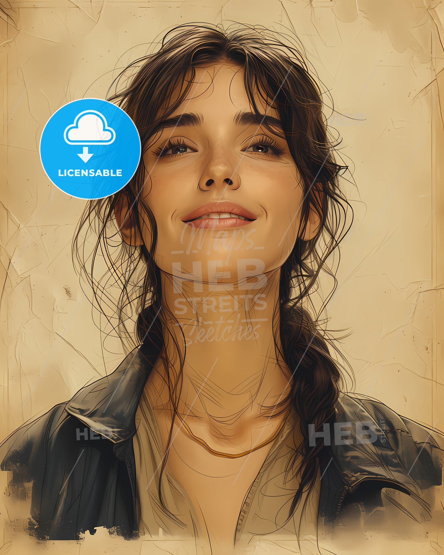 Artemis, Diana, Goddess of the Hunt, a woman with long hair and a necklace