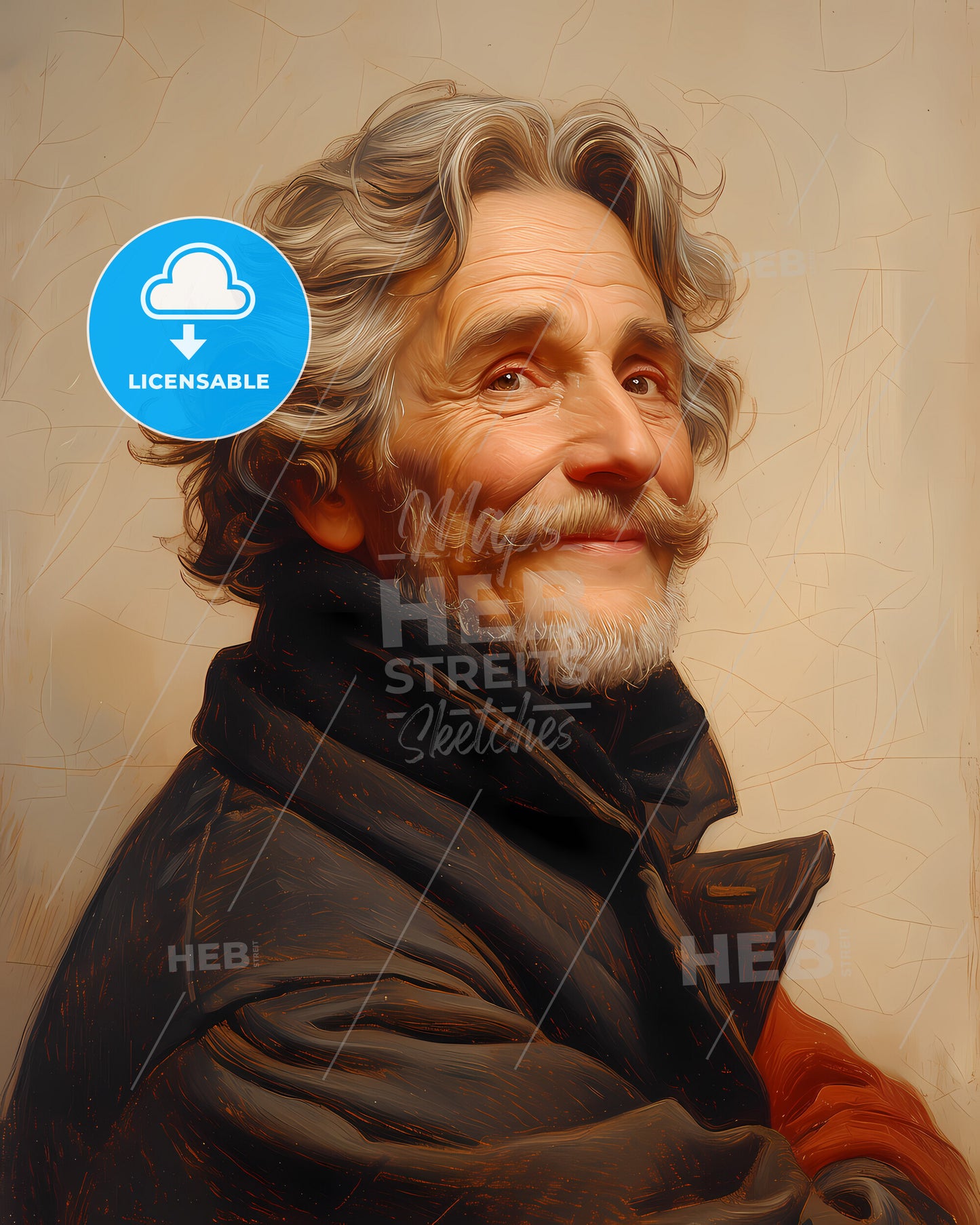 William, Clark, 1770 - 1838, a man with a beard and mustache