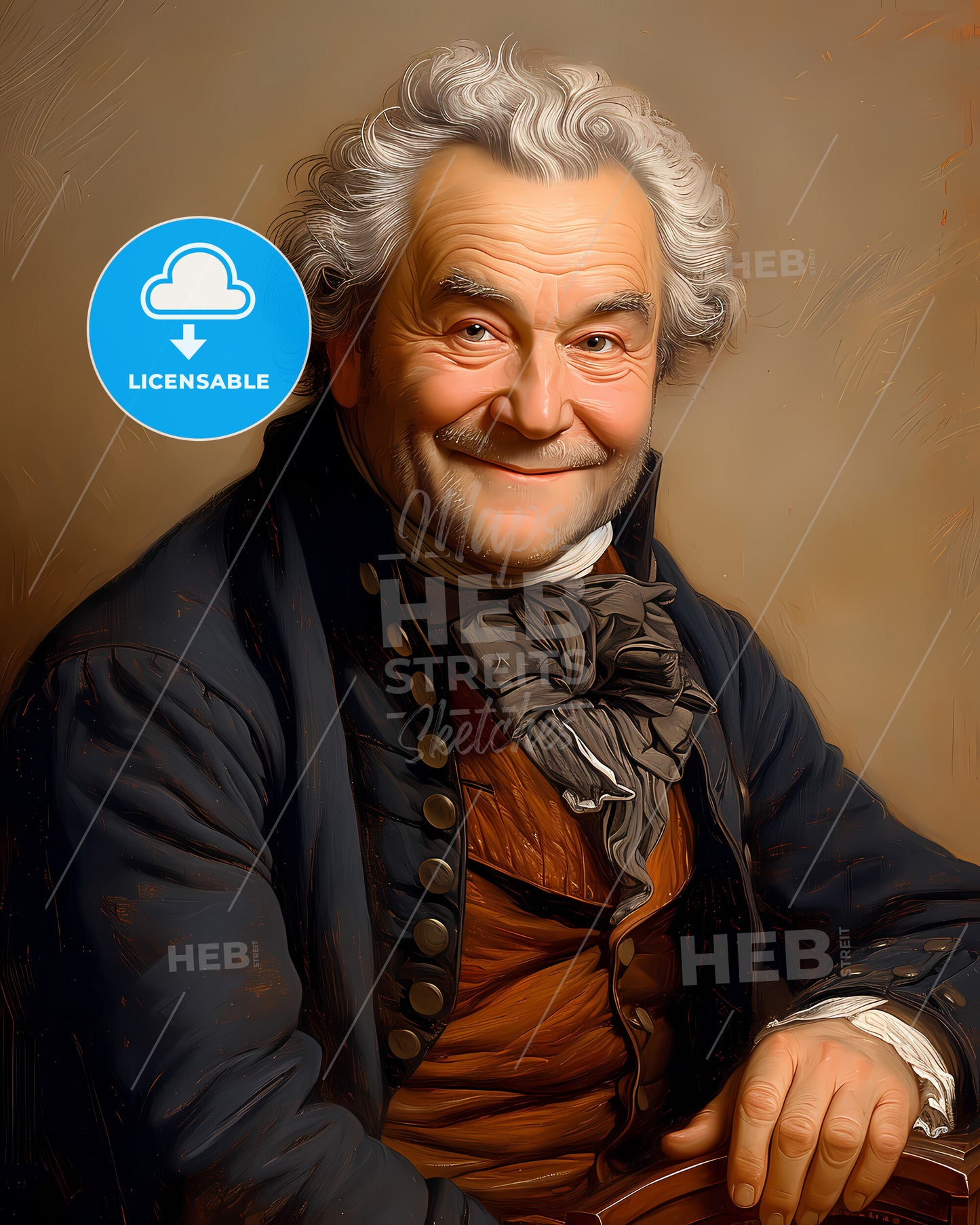 Carl, Philipp Emanuel Bach, 1714 - 1788, a man in a garment