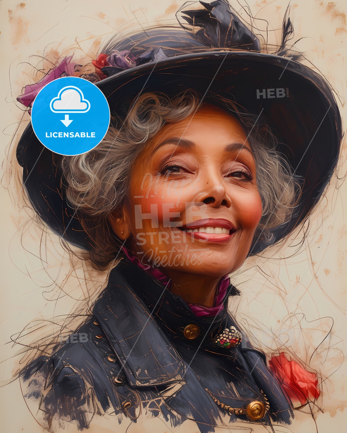 Mary Ann, Shadd Cary, 1823 - 1893, a woman wearing a hat and a jacket