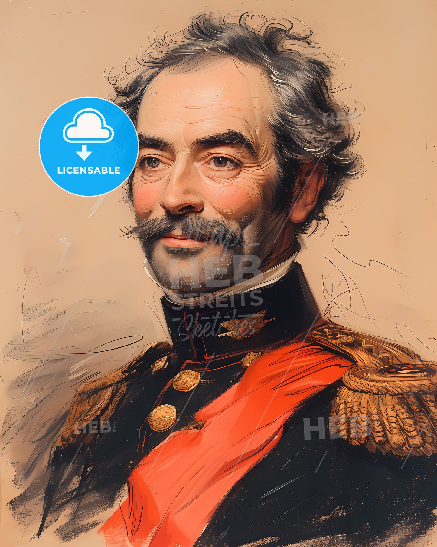 Marshal Louis-Nicolas, Davout, 1770 - 1823, a man in a military uniform