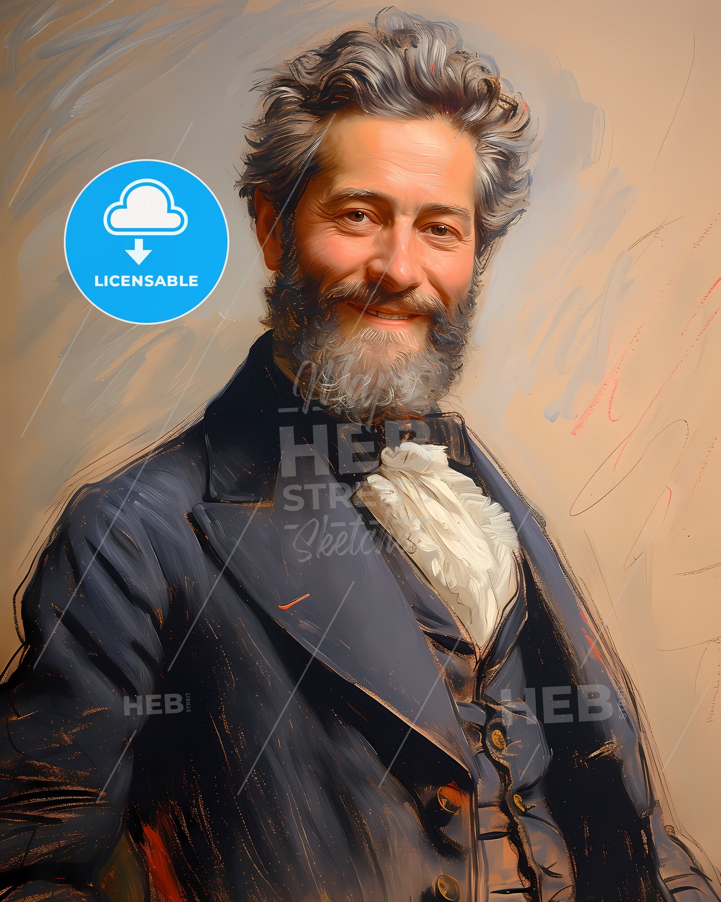 Léon, Gambetta, 1838 - 1882, a man in a suit