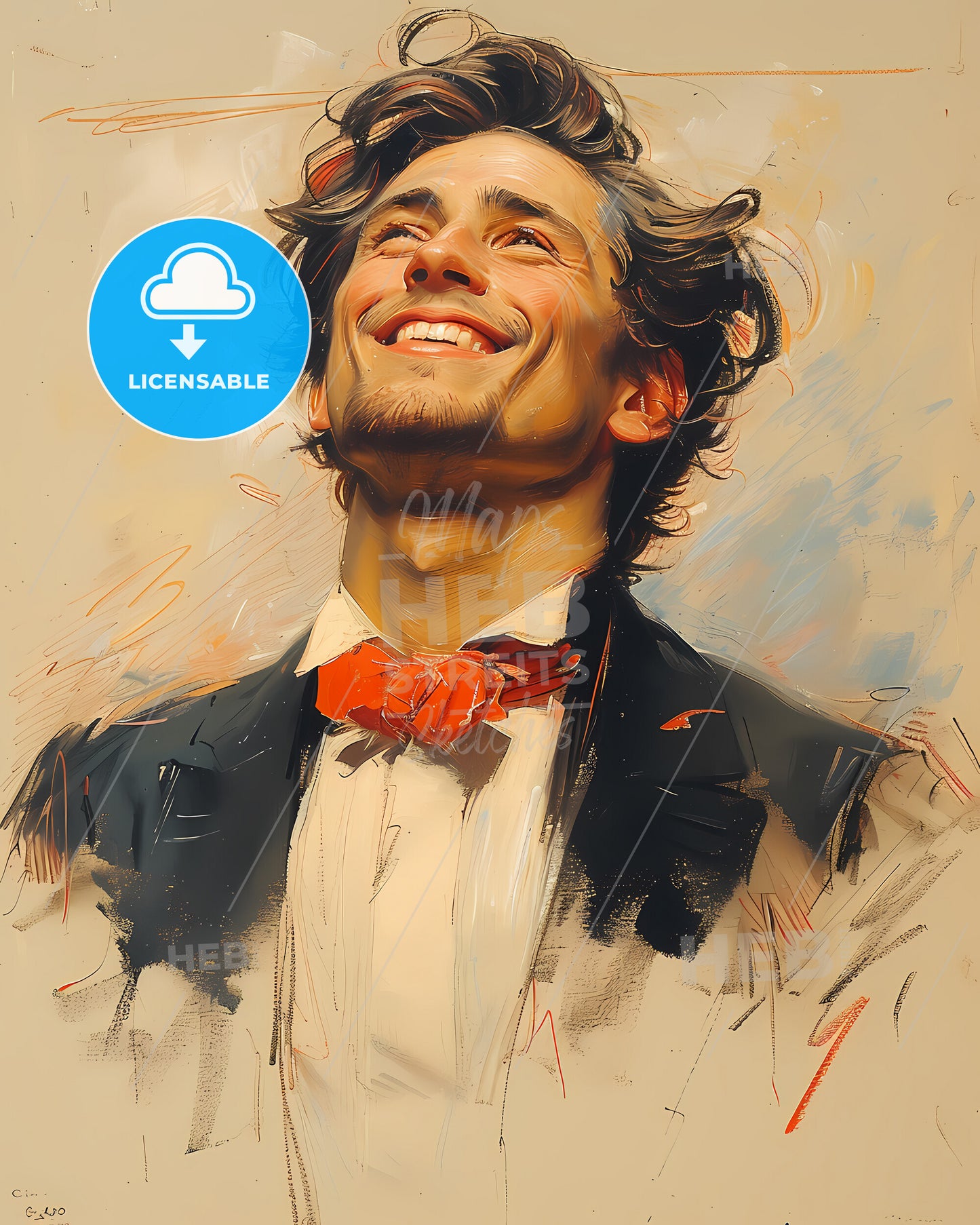 Frederic, Chopin, 1810 - 1849, a man in a tuxedo smiling