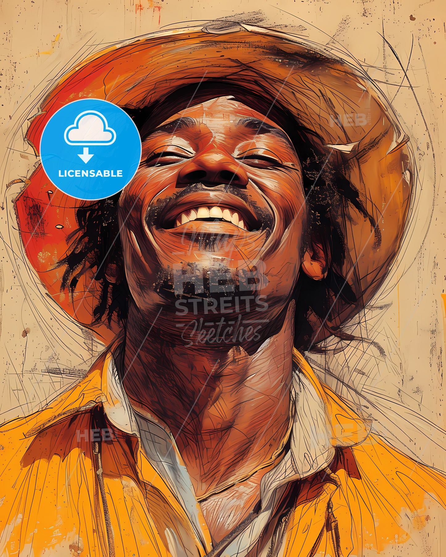 Toussaint, Louverture, 1743 - 1803, a man wearing a hat