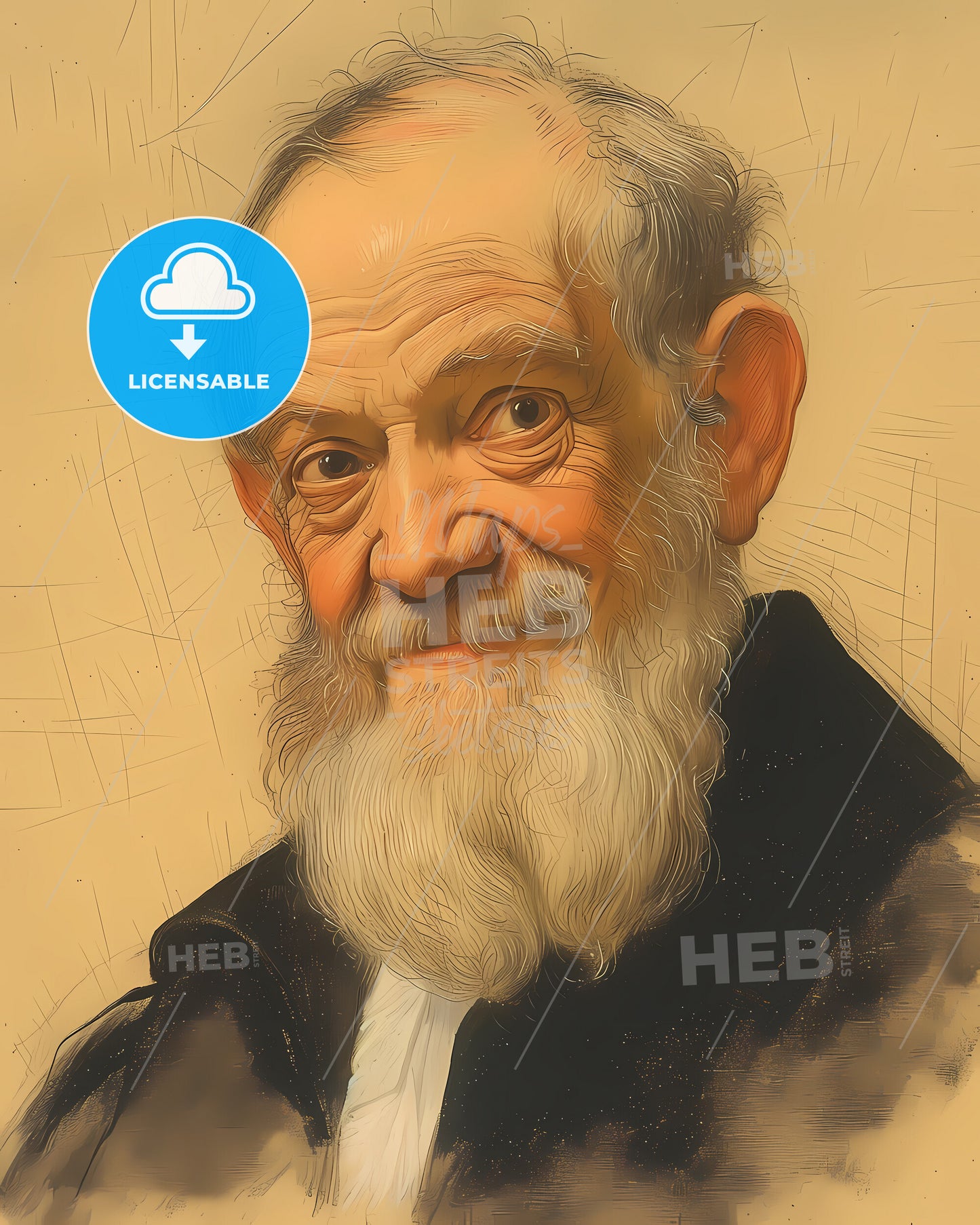 Galileo, Galilei, 1564 - 1642, a man with a beard