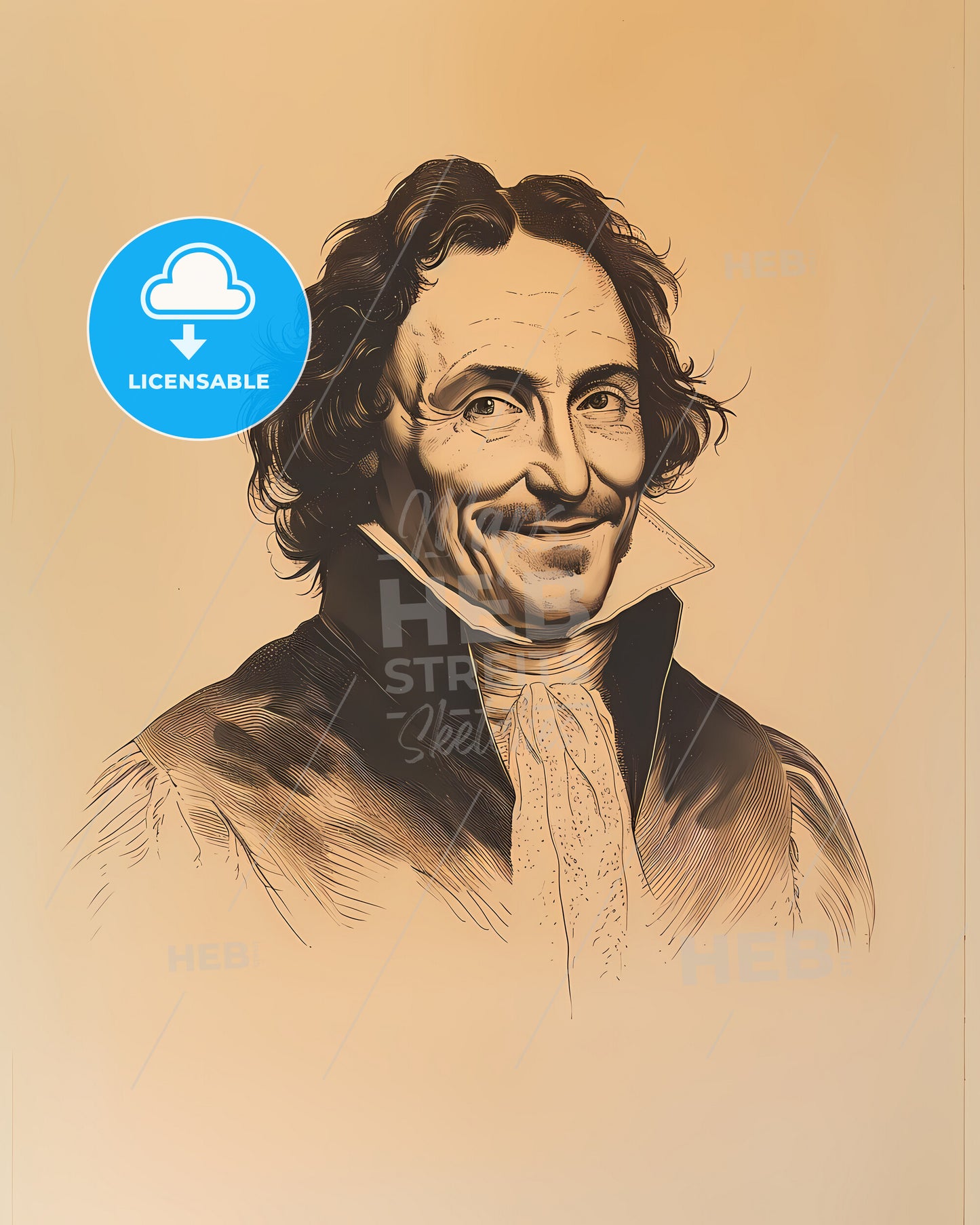 Blaise, Pascal, 1623 - 1662, a portrait of a man