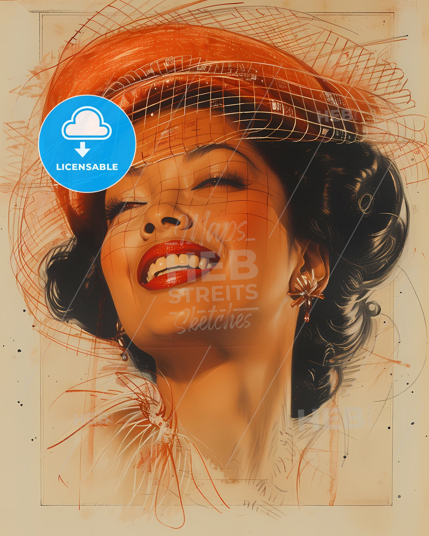 Liliuokalani, 1838 - 1917, a woman with a net hat