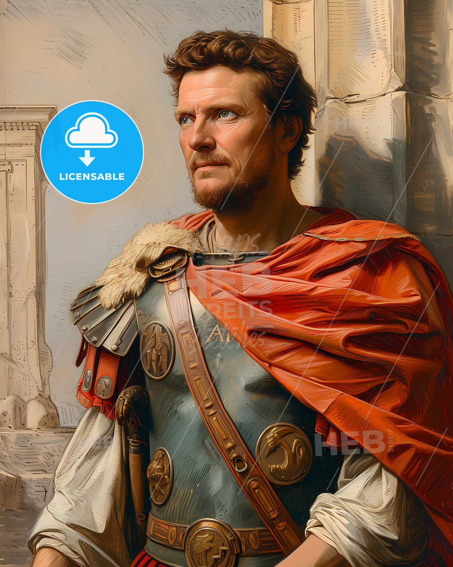 Gaius, Marius, 157 BCE - 86 BCE, a man in a garment