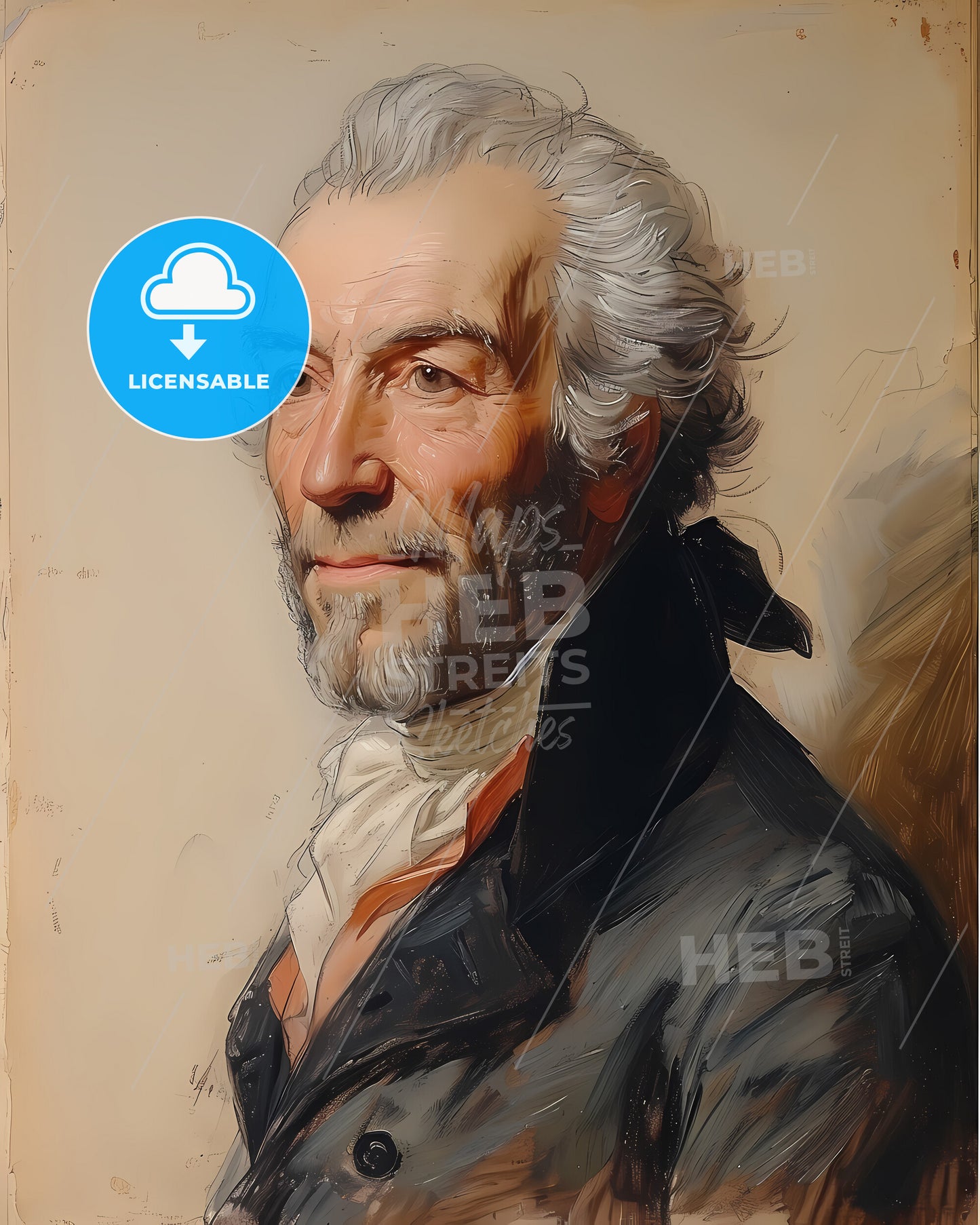 Johann, Stamitz, 1717 - 1757, a painting of a man