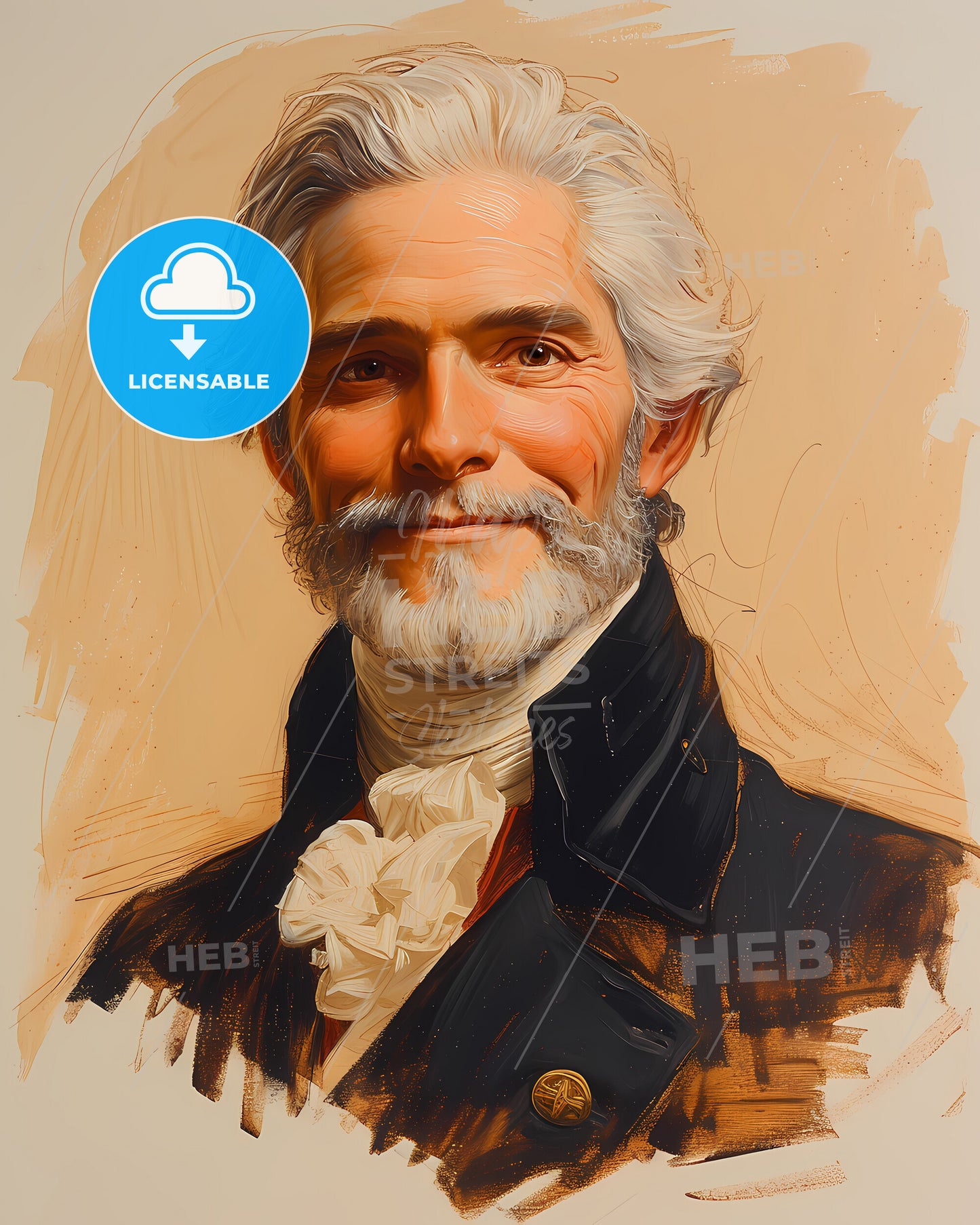 David, Garrick, 1717 - 1779, a man with a beard and mustache