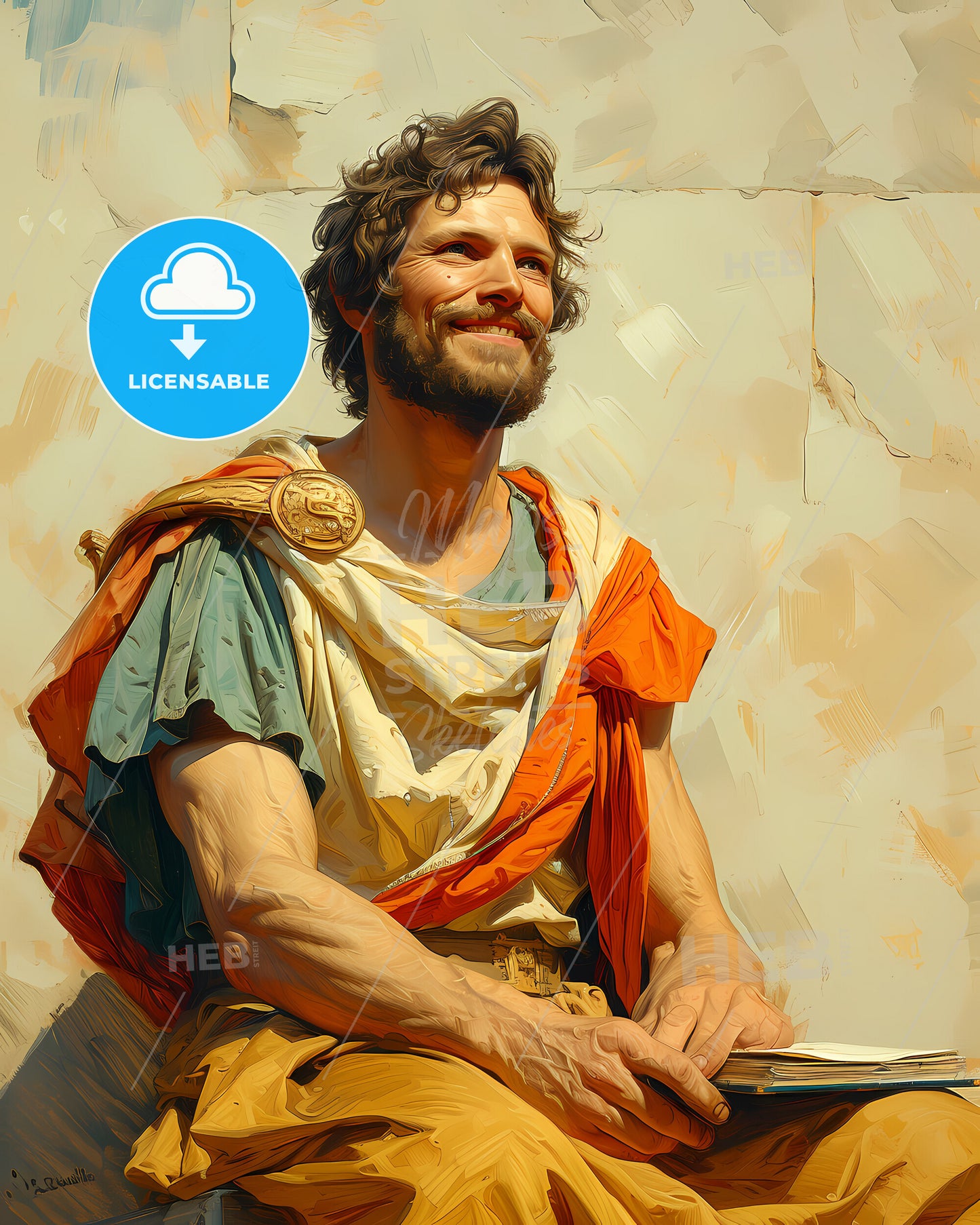 Anaxagoras, c. 510-500 BC - c. 428-427 BC, a man wearing a garment