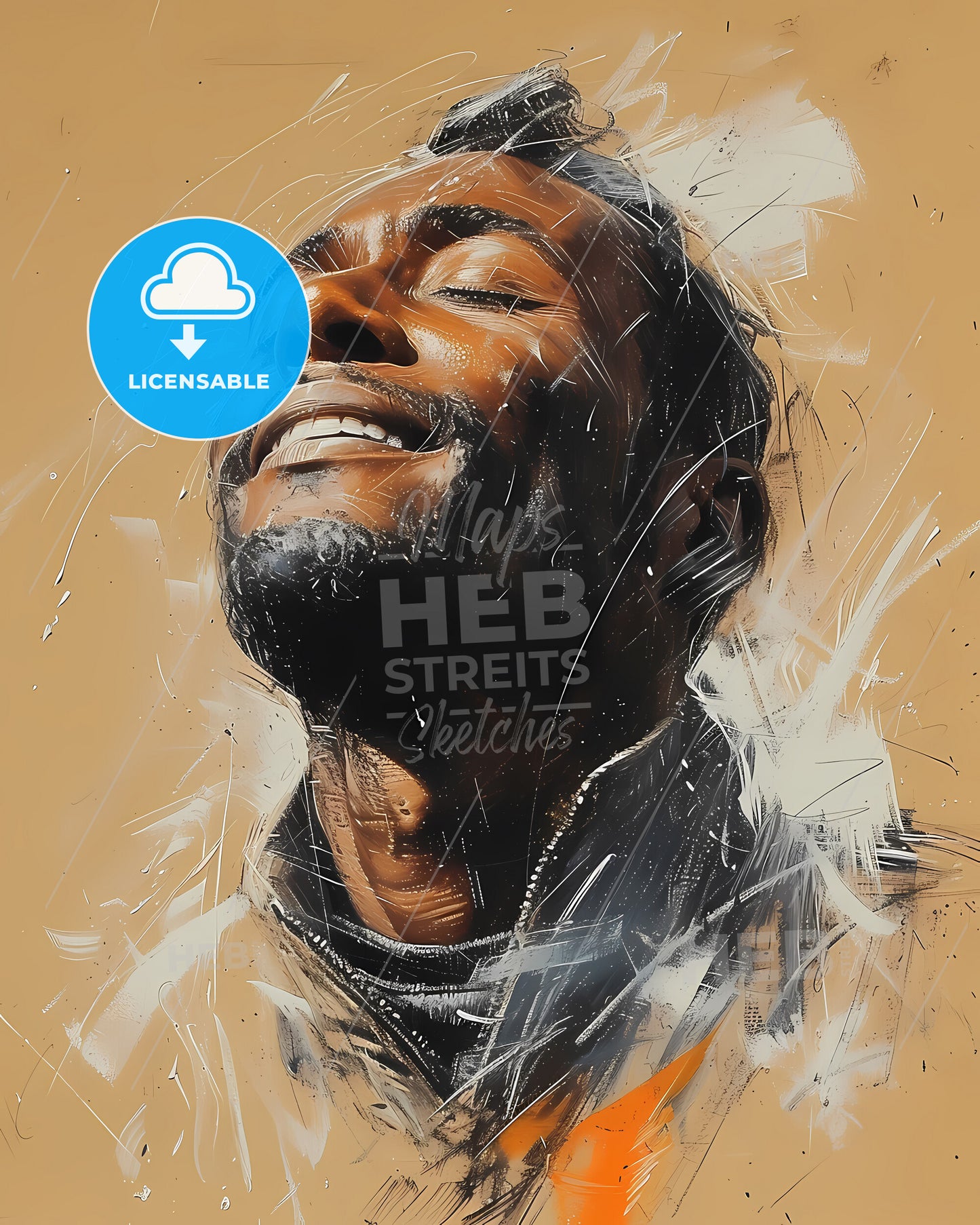 Toussaint, Louverture, 1743 - 1803, a man with his eyes closed