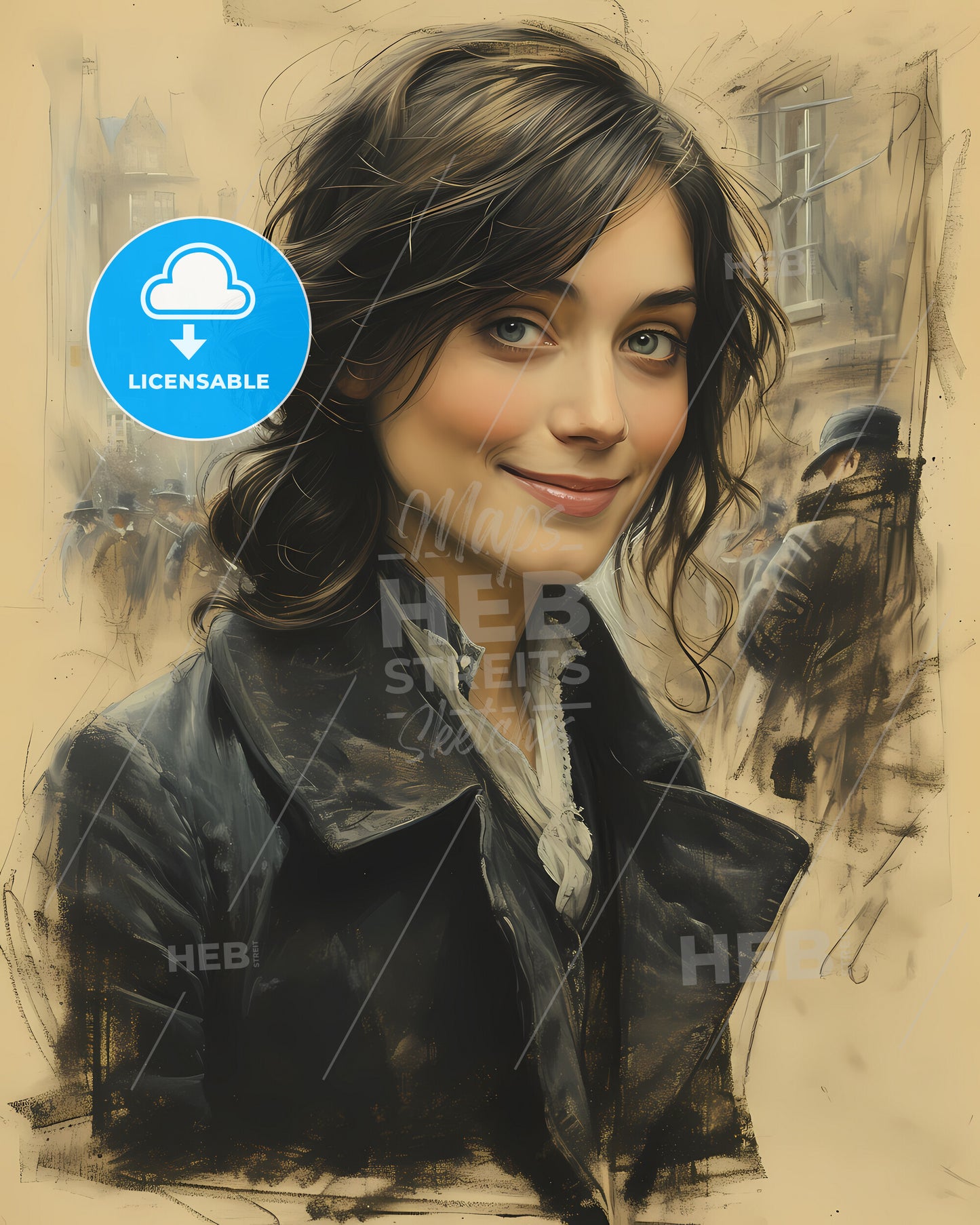 Charlotte, Brontë, 1816 - 1855, a woman smiling at the camera