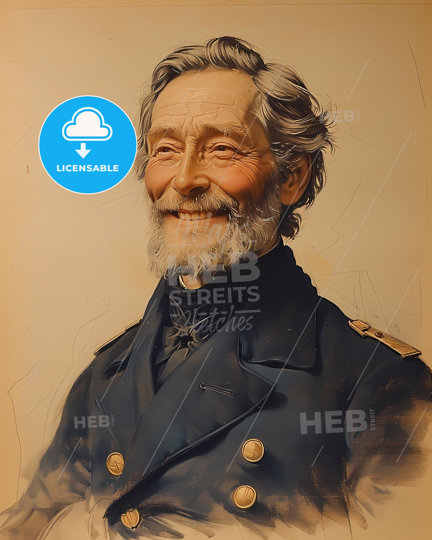 Admiral, Matthew Perry, 1794 - 1858, a man in a military uniform