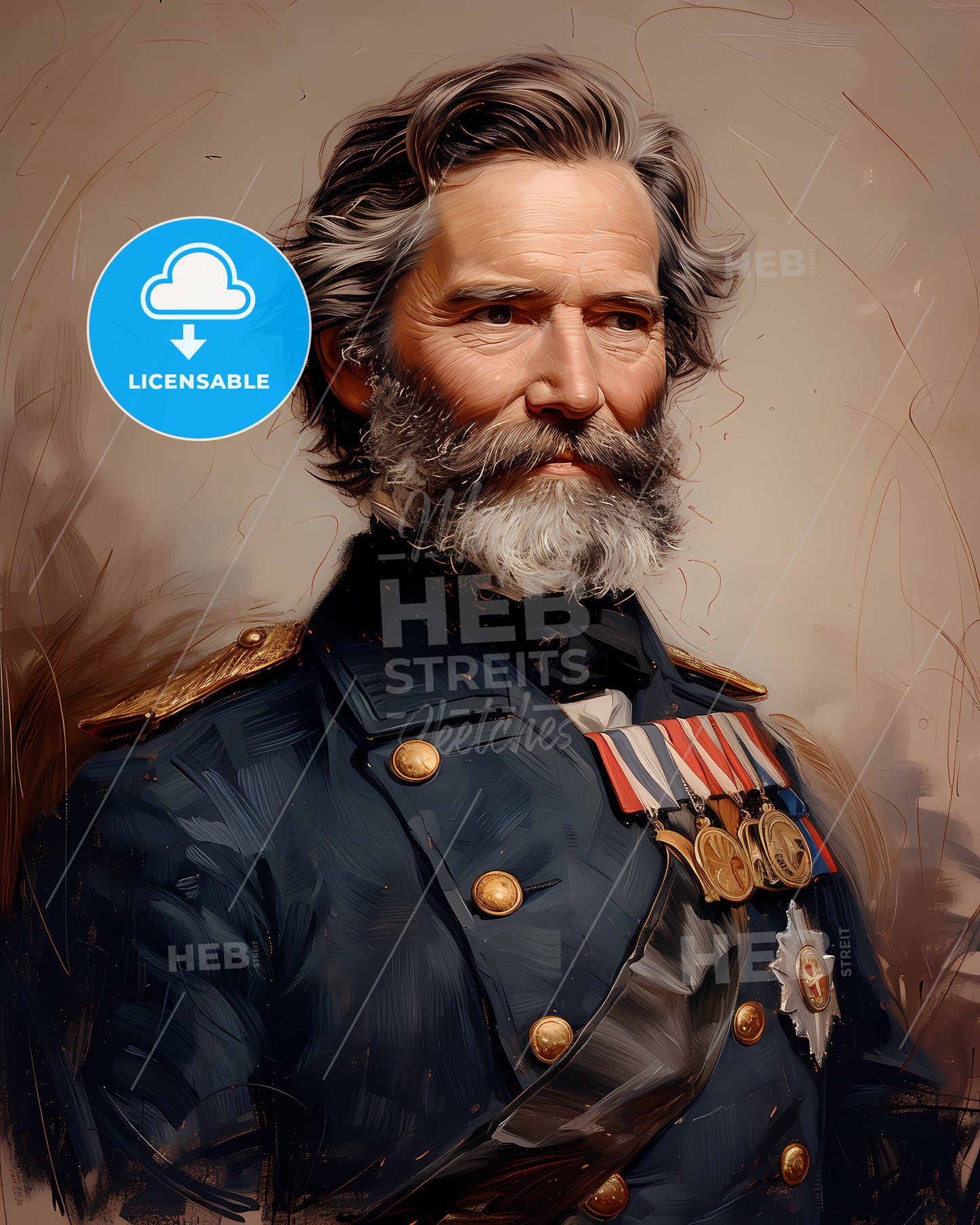 Robert E. , Lee, 1807 - 1870, a man in a military uniform