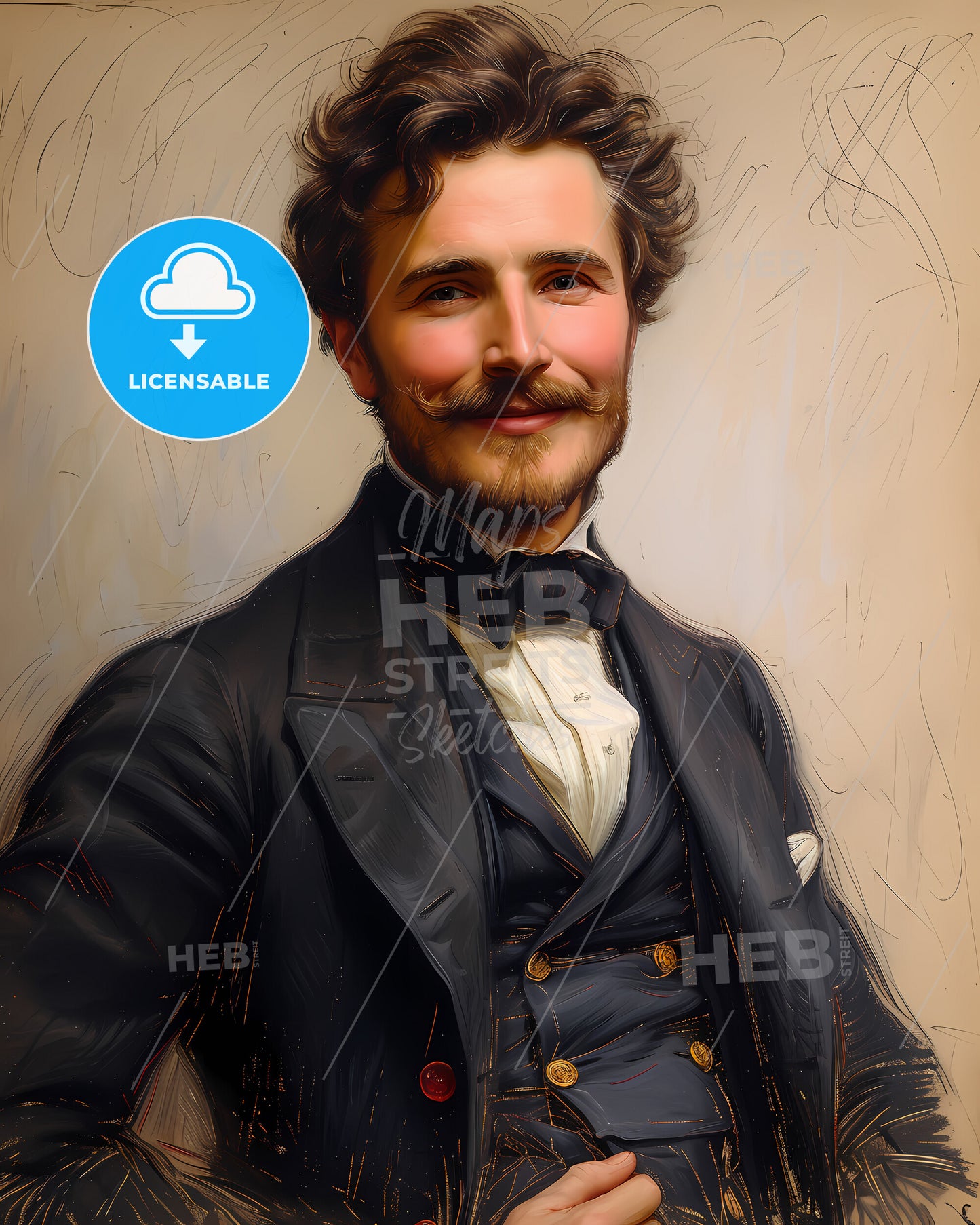 August, Strindberg, 1849 - 1912, a man in a suit