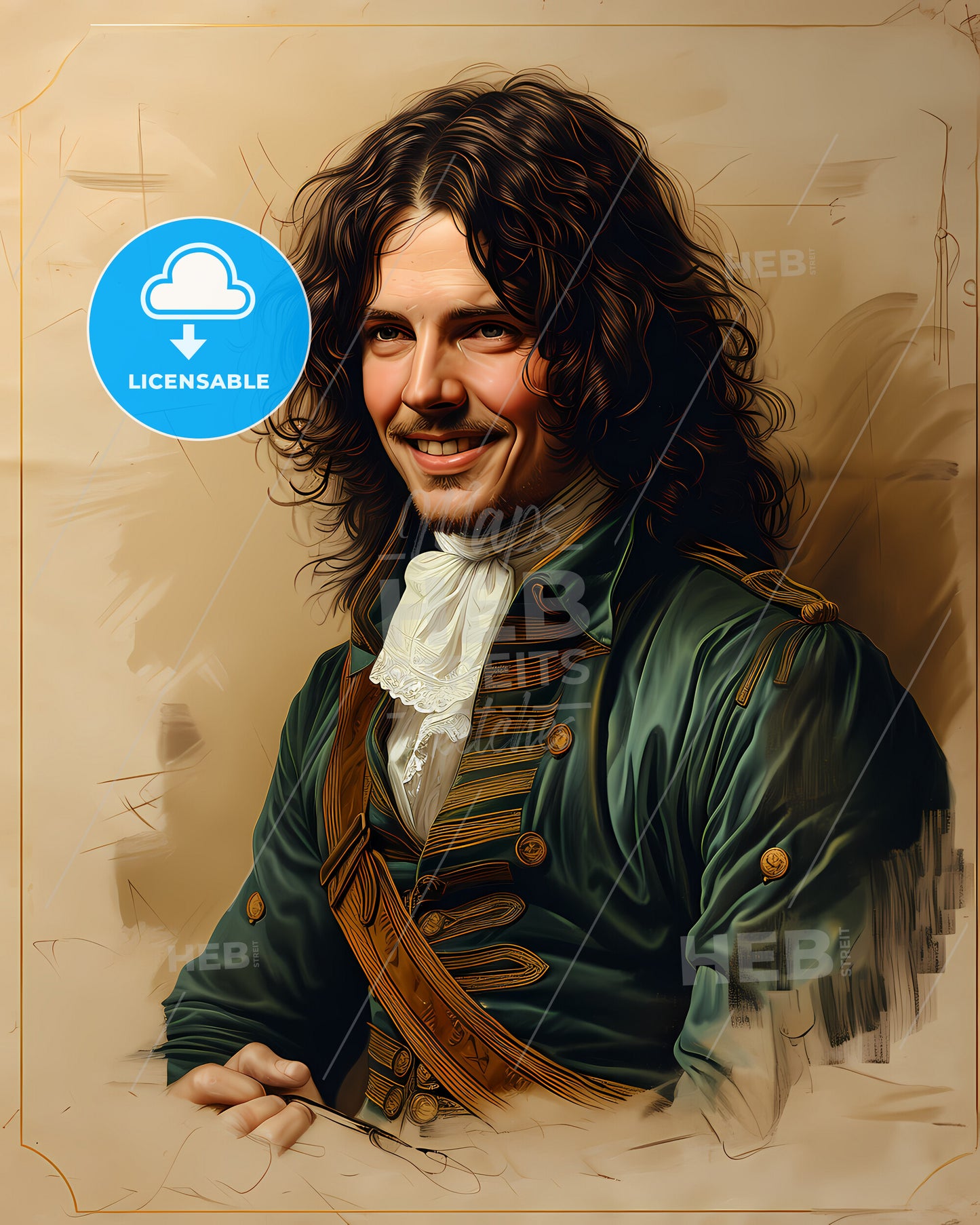 George, Anson, 1697 - 1762, a man in a military uniform