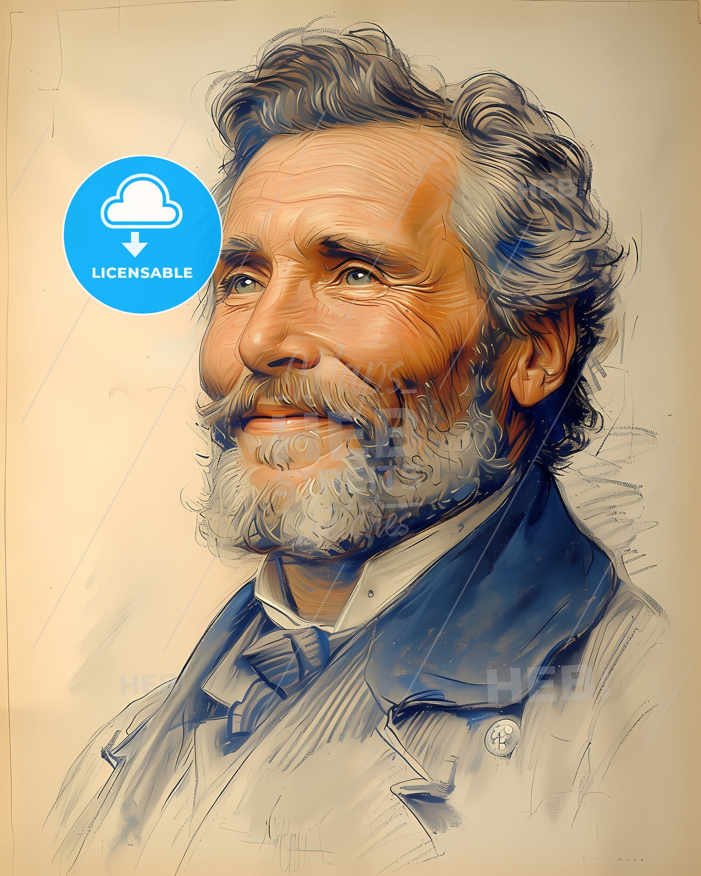 Elisha, Kane, 1820 - 1857, a man with a beard and mustache