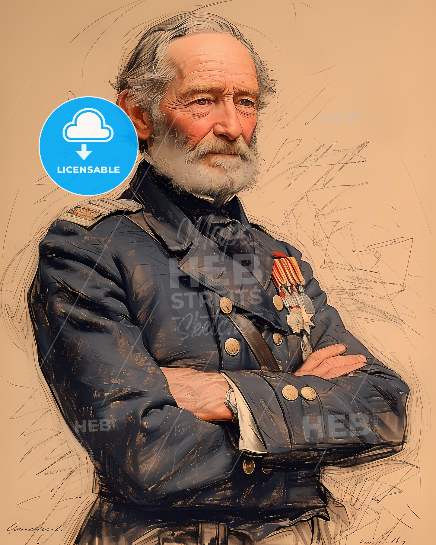 General, Leonidas Polk, 1806 - 1864, a man in a military uniform