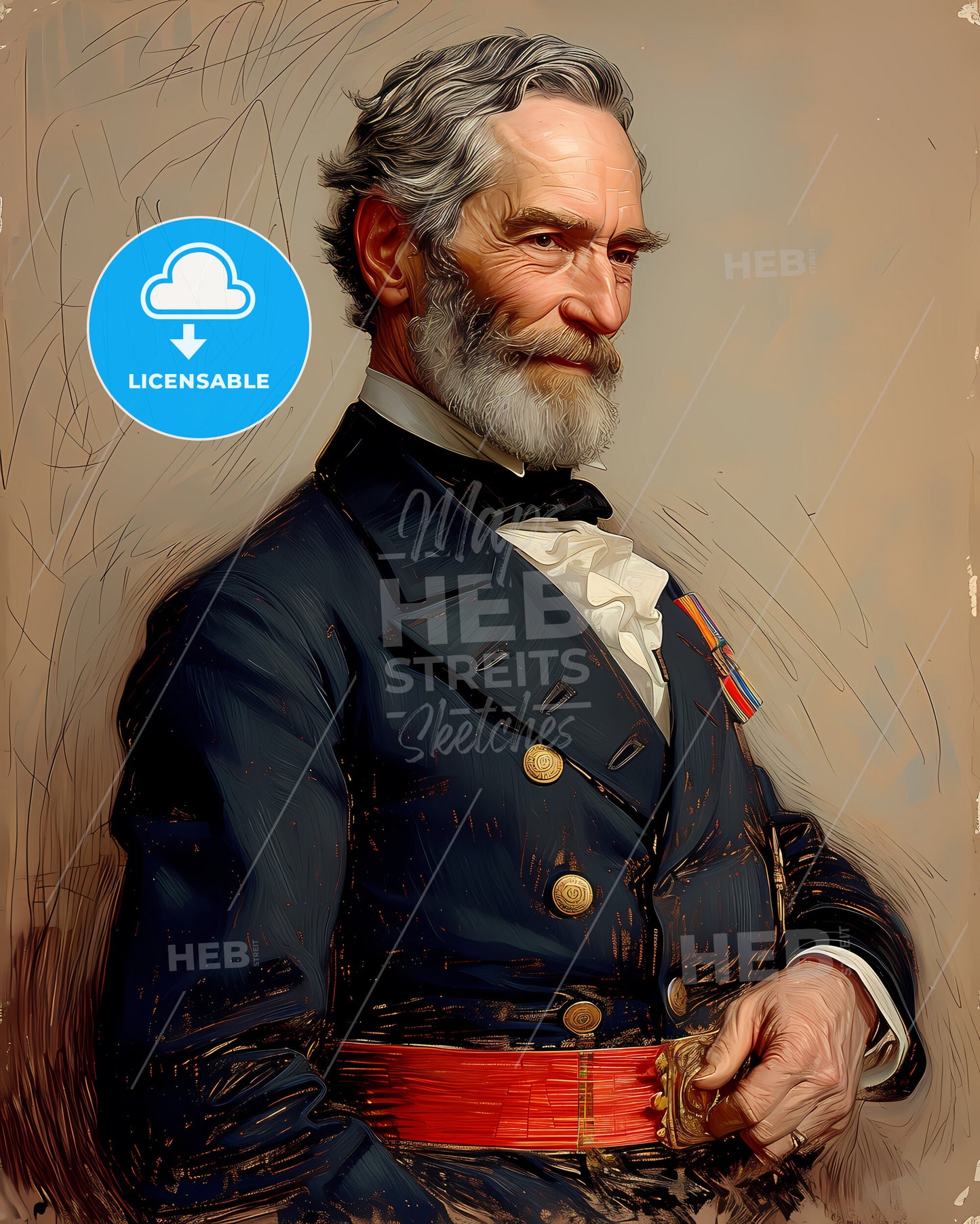 General, John Sedgwick, 1813 - 1864, a man in a military uniform