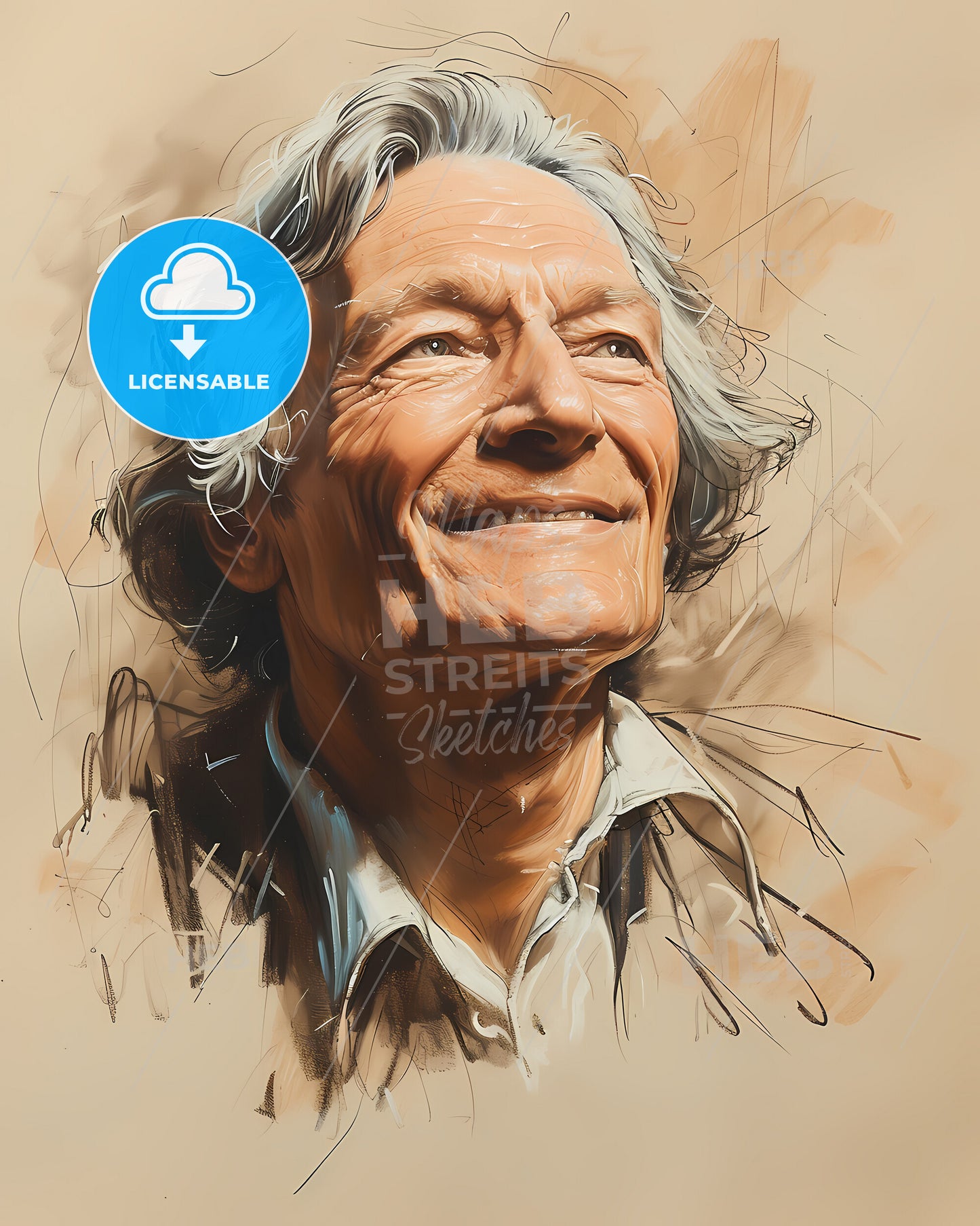 Johann Wolfgang, von Goethe, 1749 - 1832, a painting of a man smiling