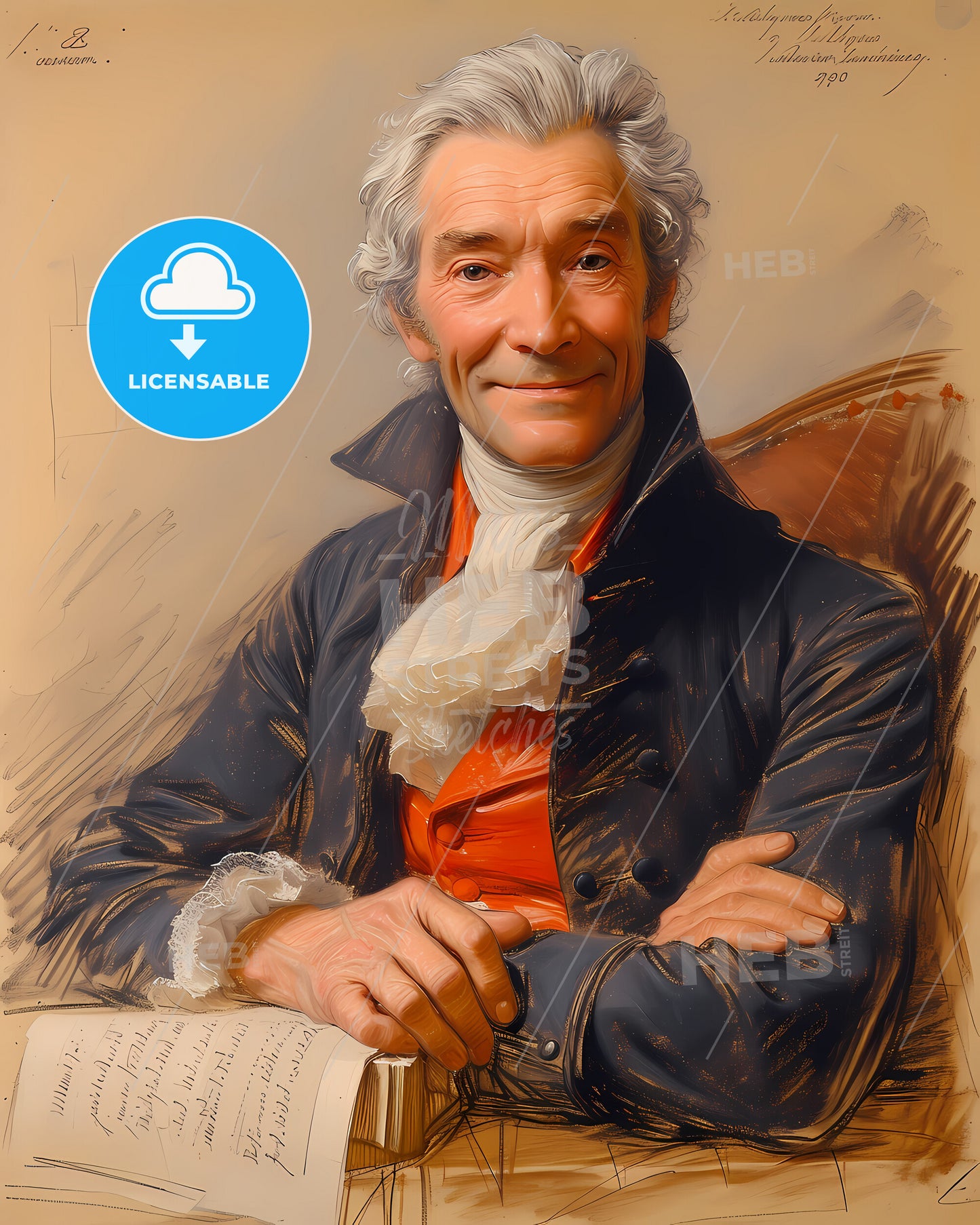 Holy Roman Emperor, Joseph II, 1741 - 1790, a man with his arms crossed