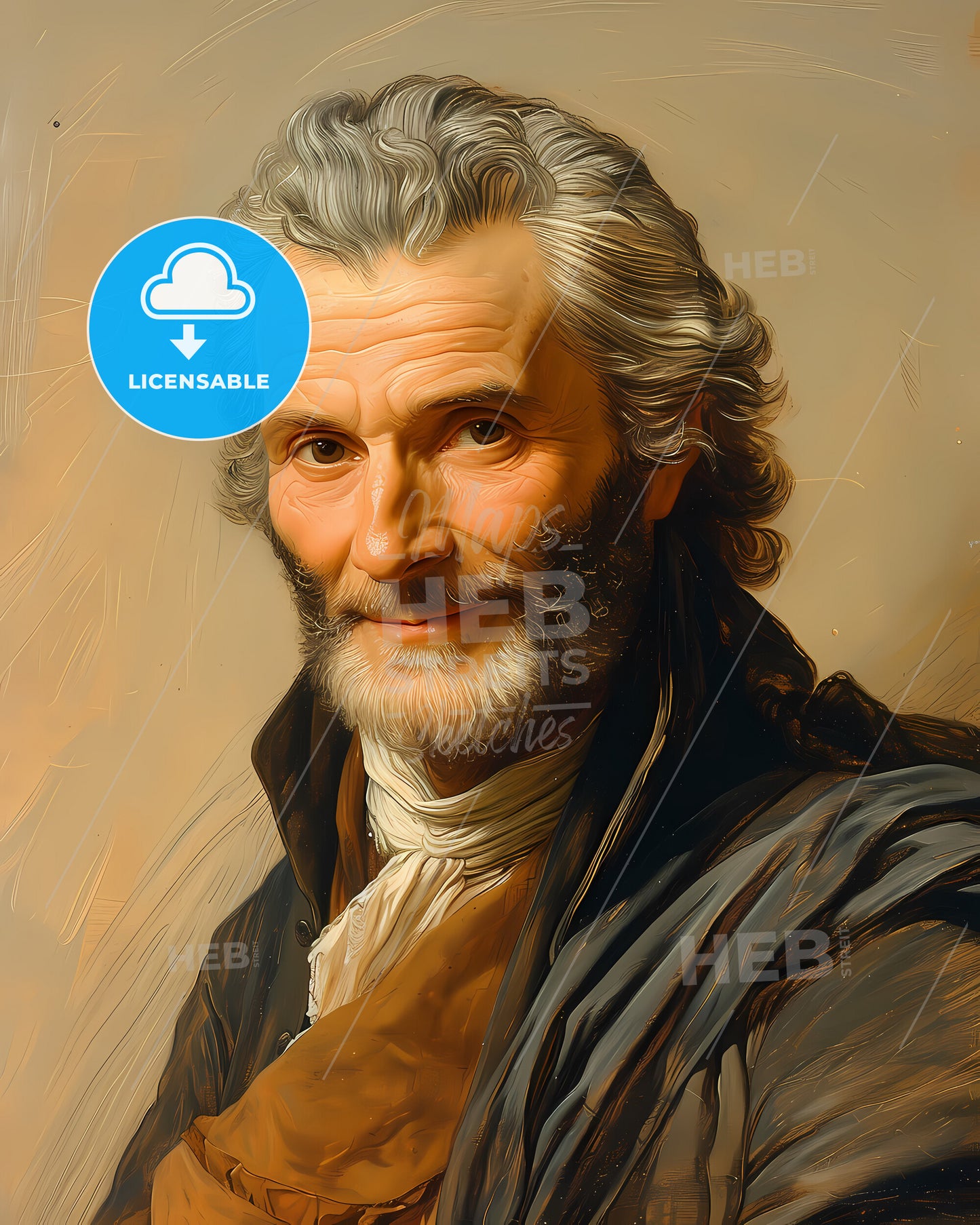 Jean-Philippe, Rameau, 1683 - 1764, a man with a beard
