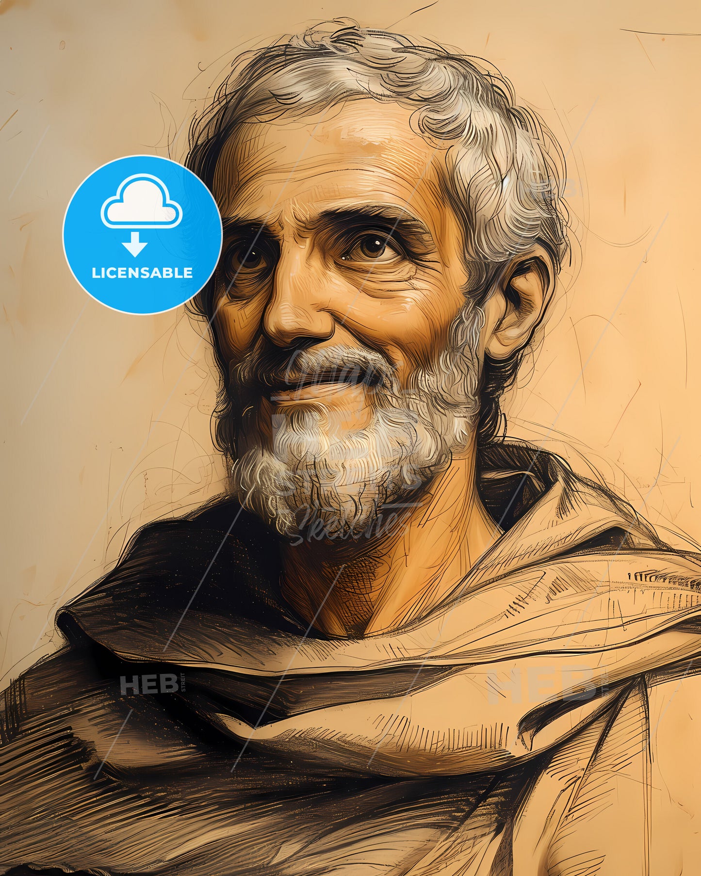 Ibn, Hazm, 994 - 1064, a man with a beard