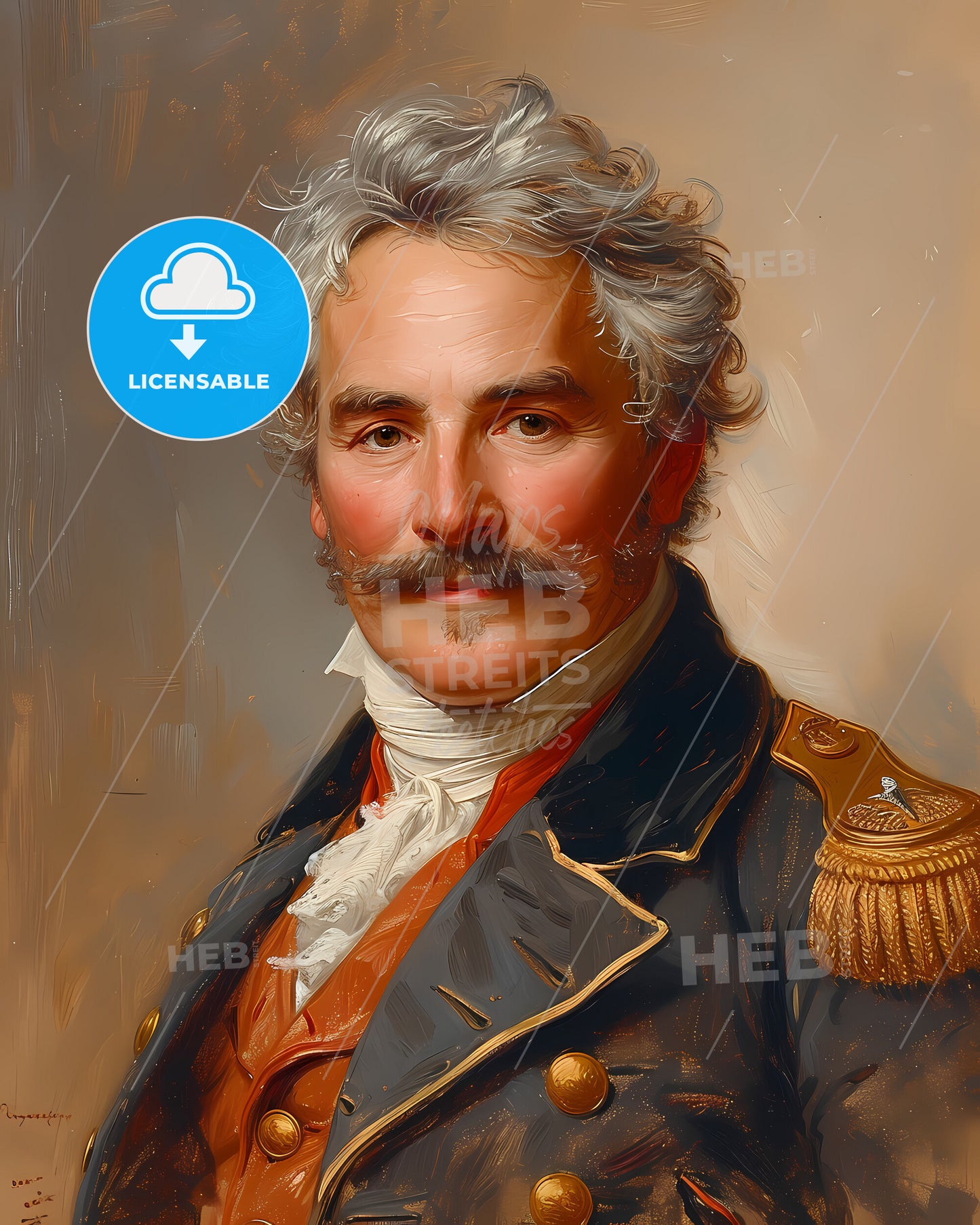 Tsar of Russia, Peter the Great , 1672 - 1725, a man in a military uniform