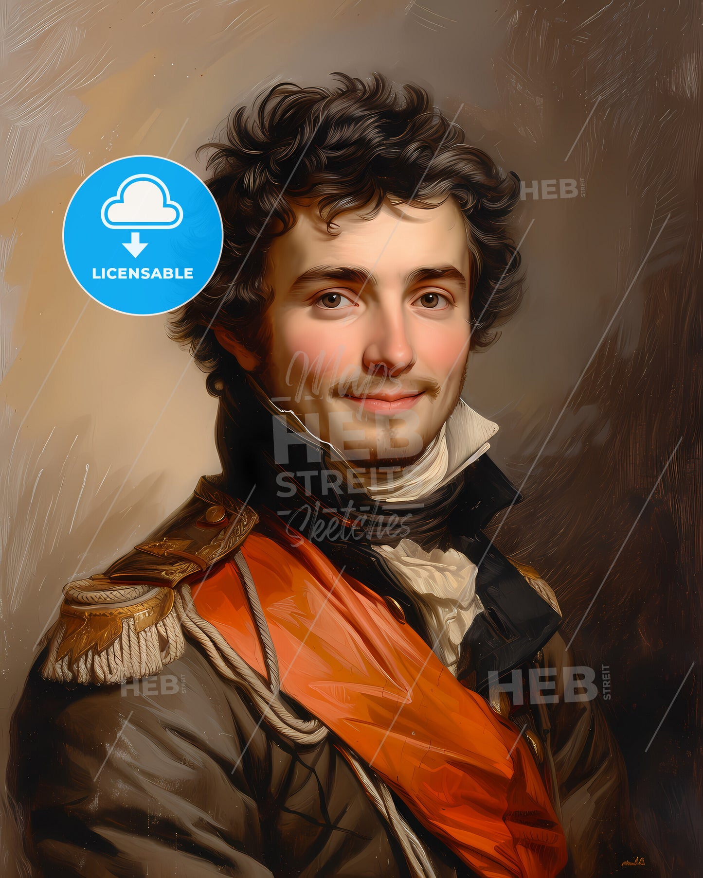 Tsar of Russia, Peter the Great , 1672 - 1725, a man in a military uniform