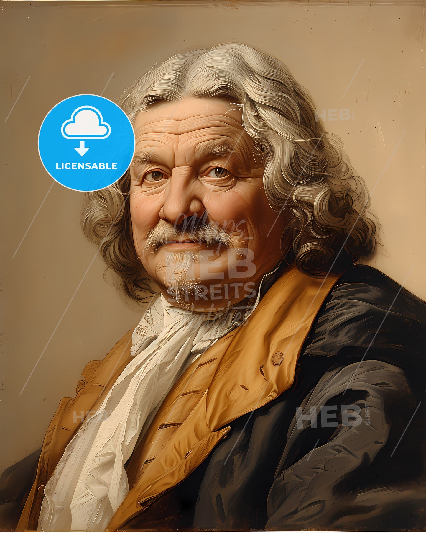 Charles VI, Holy Roman Emperor, 1685 - 1740, a man with white hair and a beard