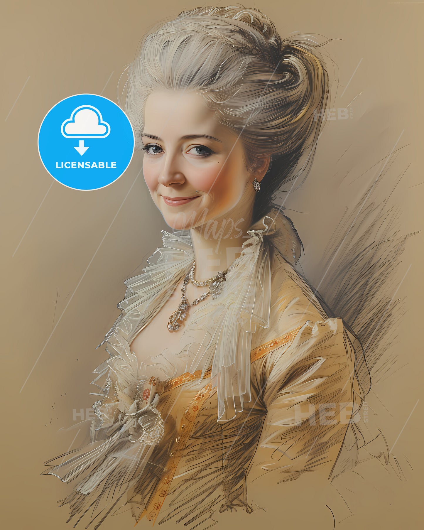 Maria, Theresa, 1717 - 1780, a woman in a dress