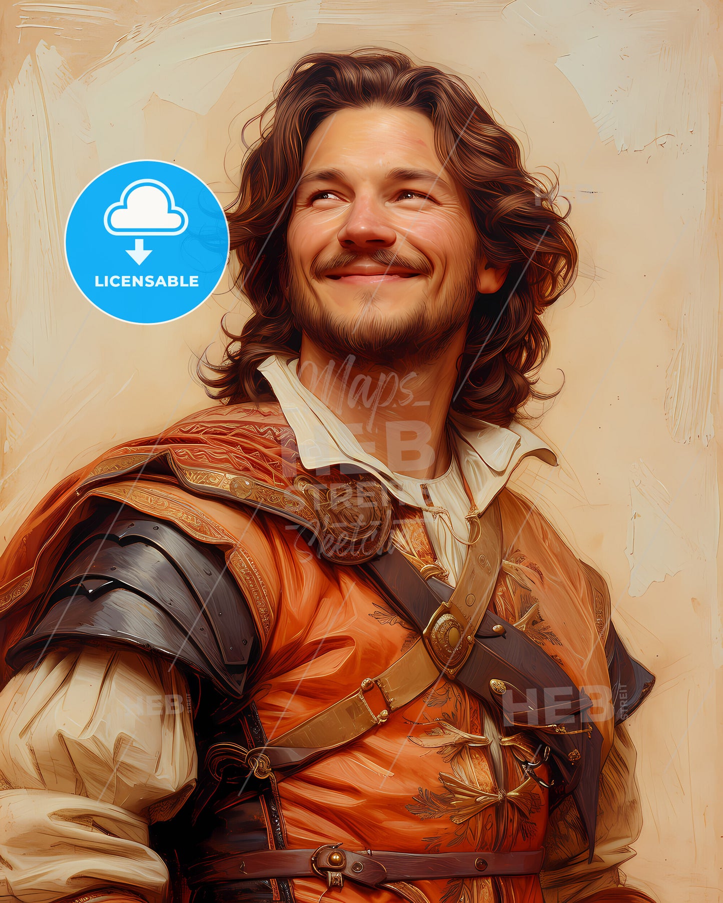 Richard, the Lionheart, 1157 - 1199, a man in a garment