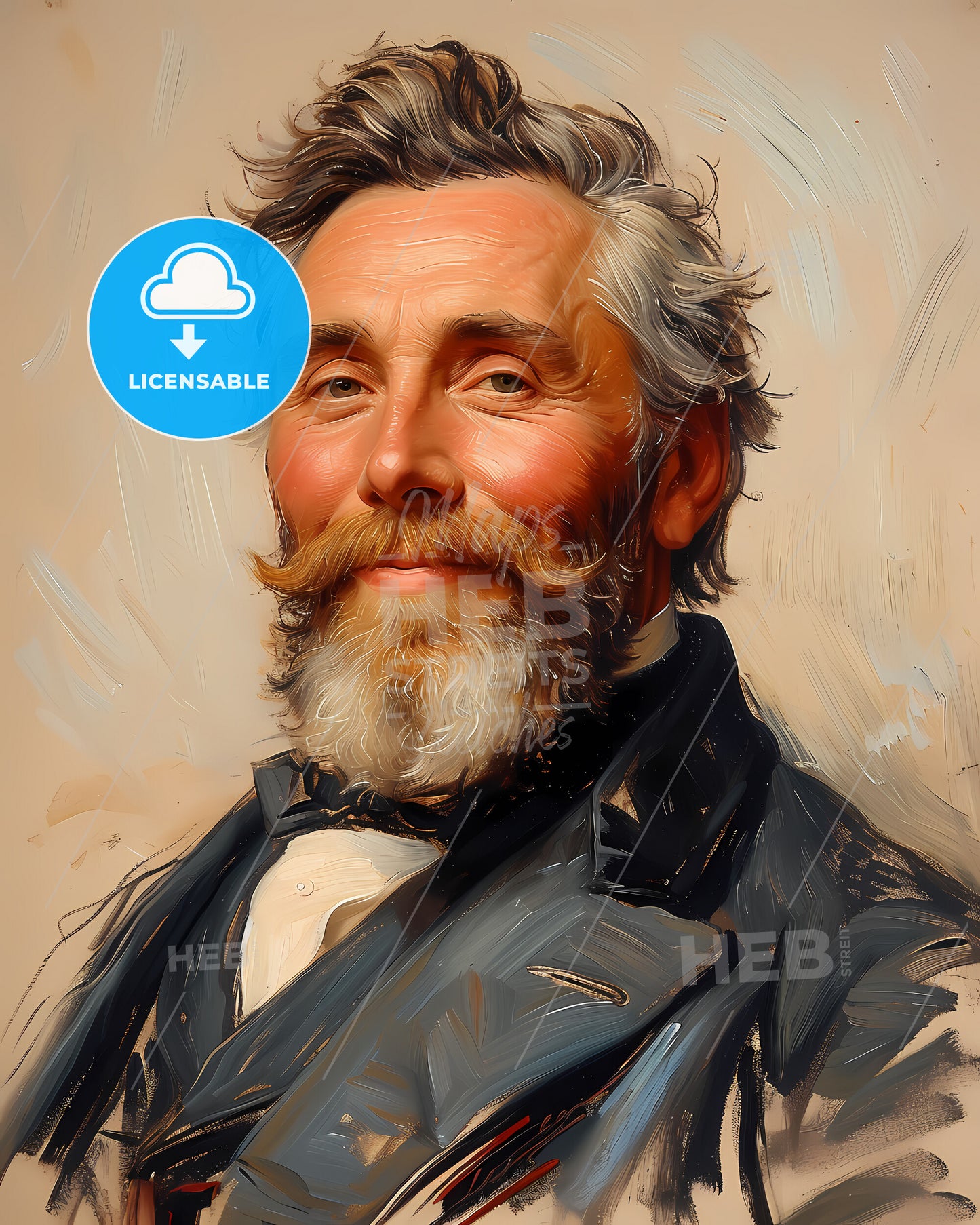 Rutherford, B. Hayes, 1822 - 1893, a man with a mustache