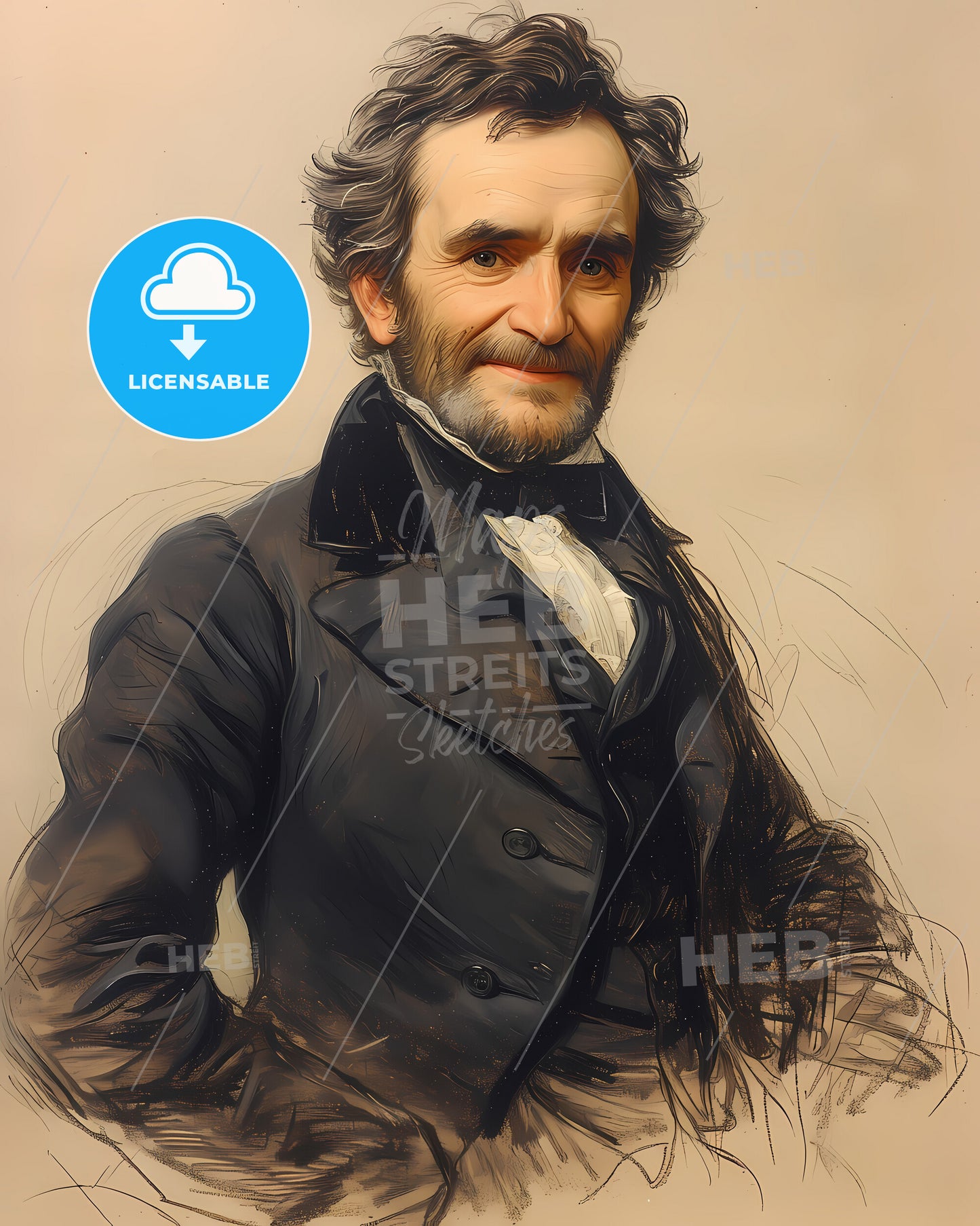 Jean-Baptiste, Lamarck, 1744 - 1829, a man in a suit